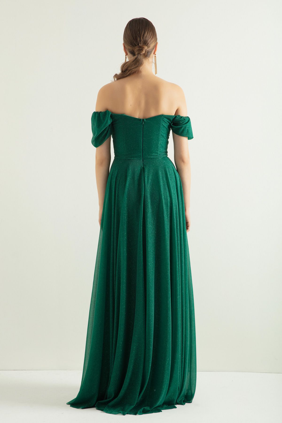 Green sales bateau dress