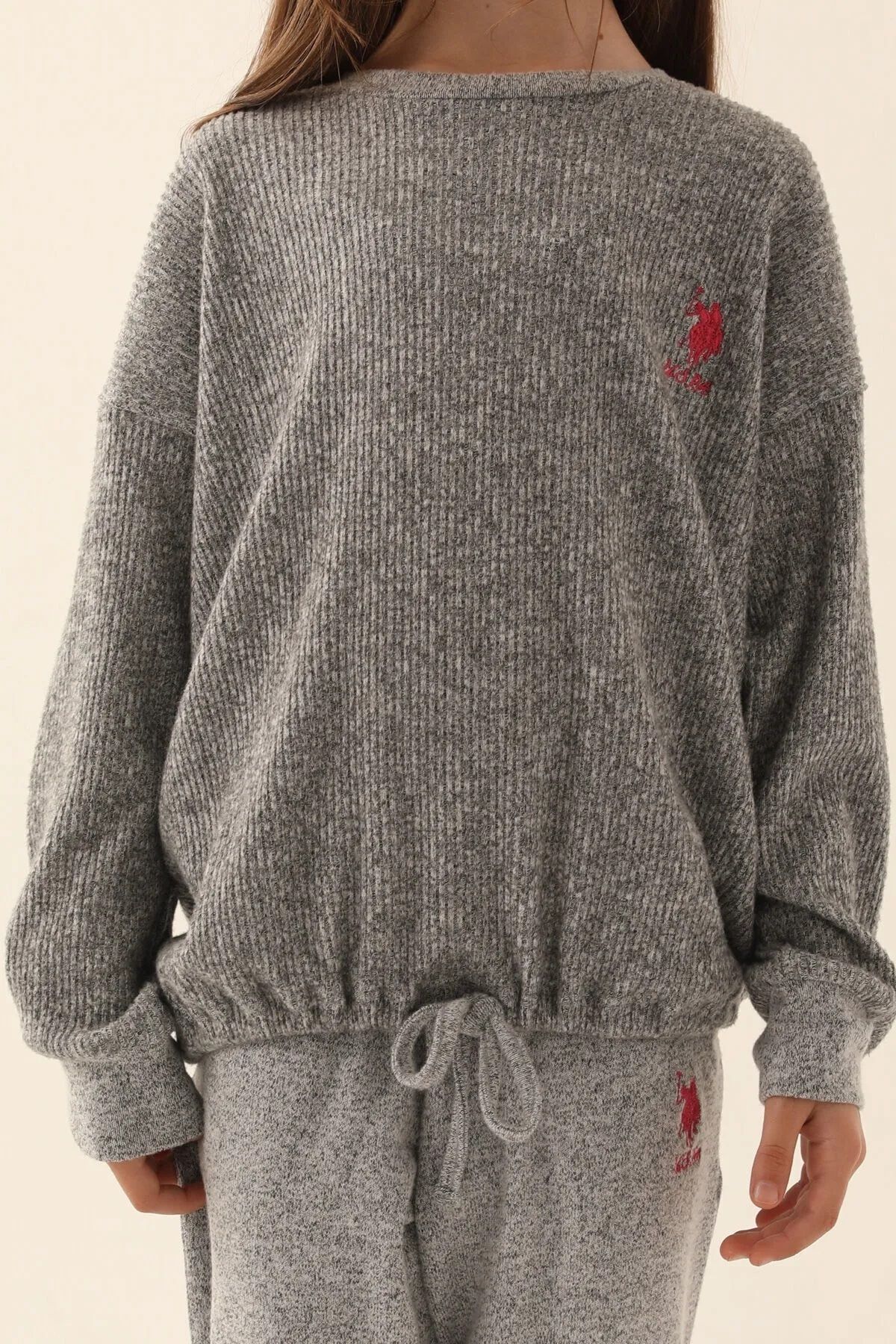 U.S. Polo Assn. ست لباس خواب دخترانه آستین بلند حرارتی بافت نرم 1638