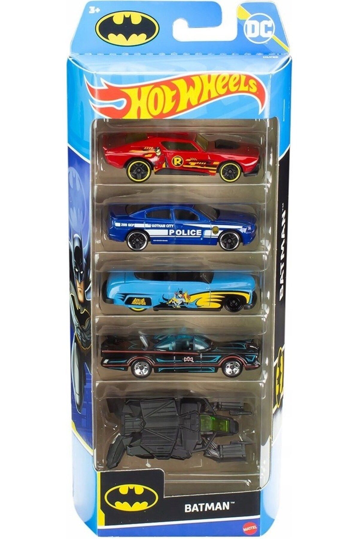 Набор машинок HOT WHEELS из 5 предметов — Бэтмен 01806-HLY68 9930378-6239