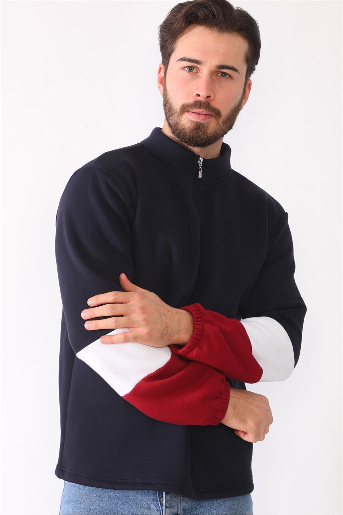 سویشرت مردانه آبی سرمه ای دوبری | 1.15E+14 اورجینال - تصویر 5