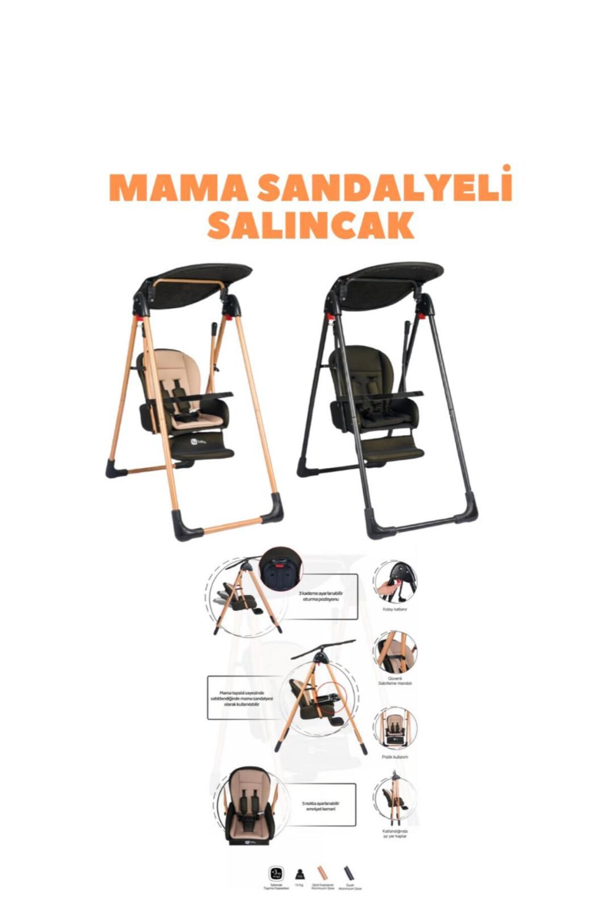 TURHAN BEBE Yeni Doğan Çeyiz Seti Bebek Arabası + Anne Yanı Beşik + Yürüteç +Salıncak+ Ana Dizi fotoğrafı 4 (önizleme)