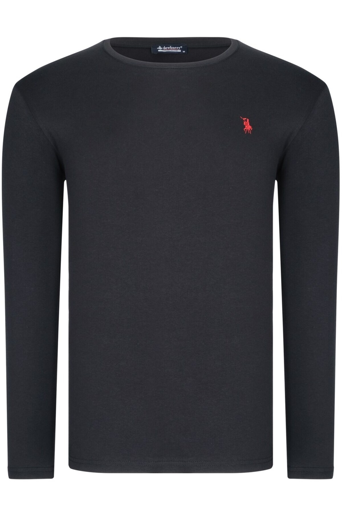 سویشرت مردانه مشکی دوبری | 1150001BES88HGH اورجینال - تصویر 3