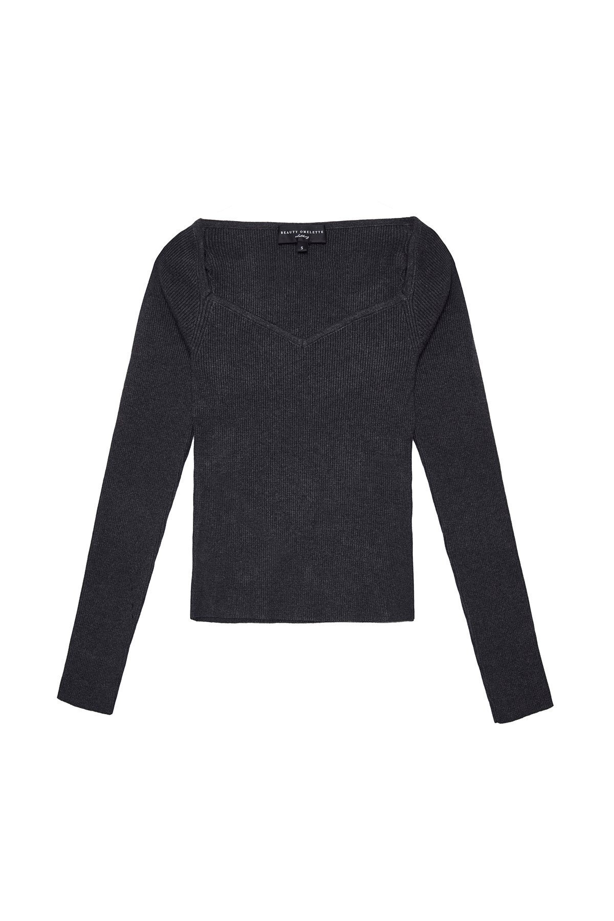 Beauty Omelette Kalp Yaka Ribli Kazak Fiyatı, Yorumları Trendyol