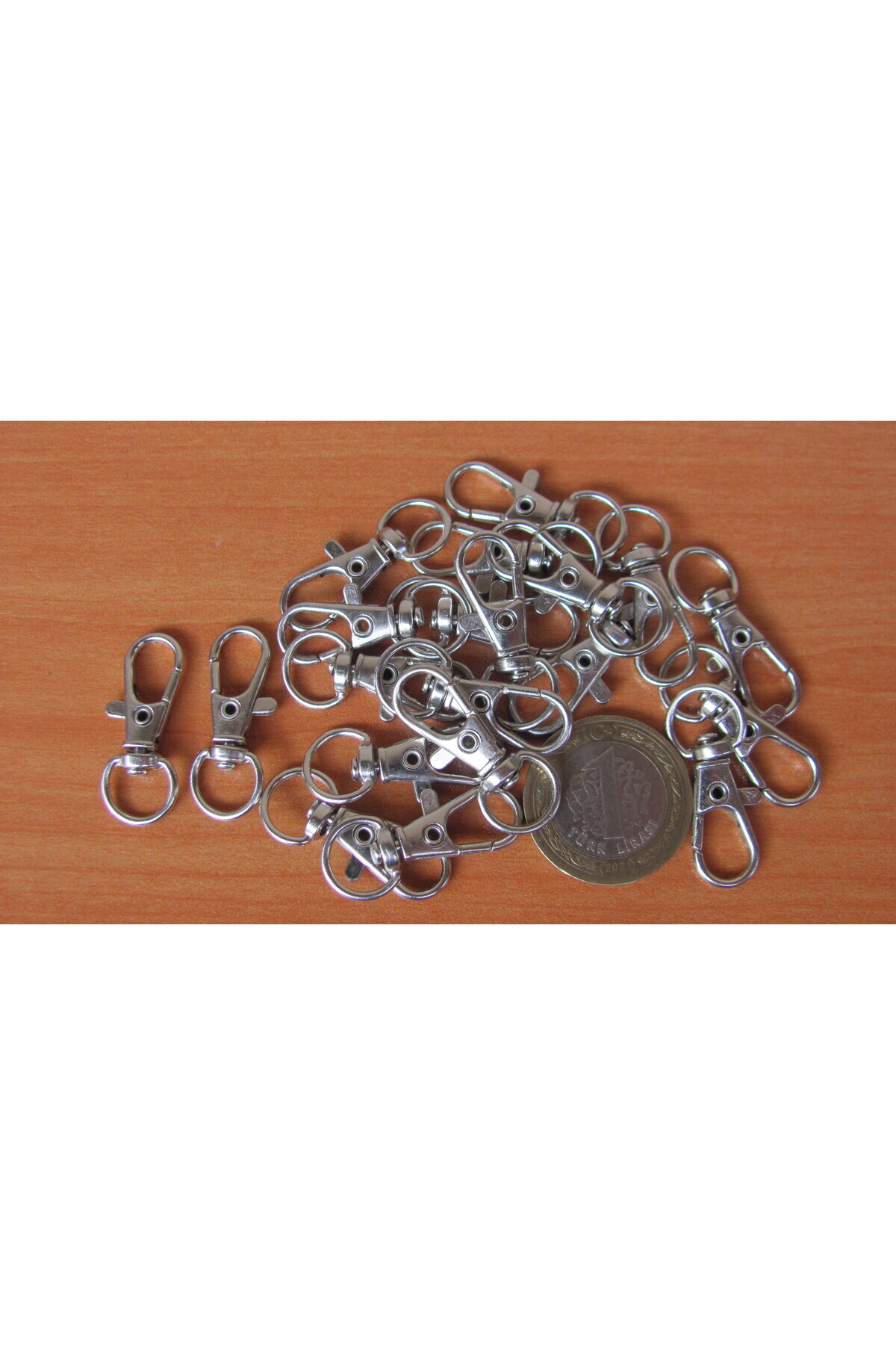 アクセサリー pp Minart 20 ADET 10x32mm PARİS KANCA KLİPS KAPAMA GEMİCİ ANAHTARLIK