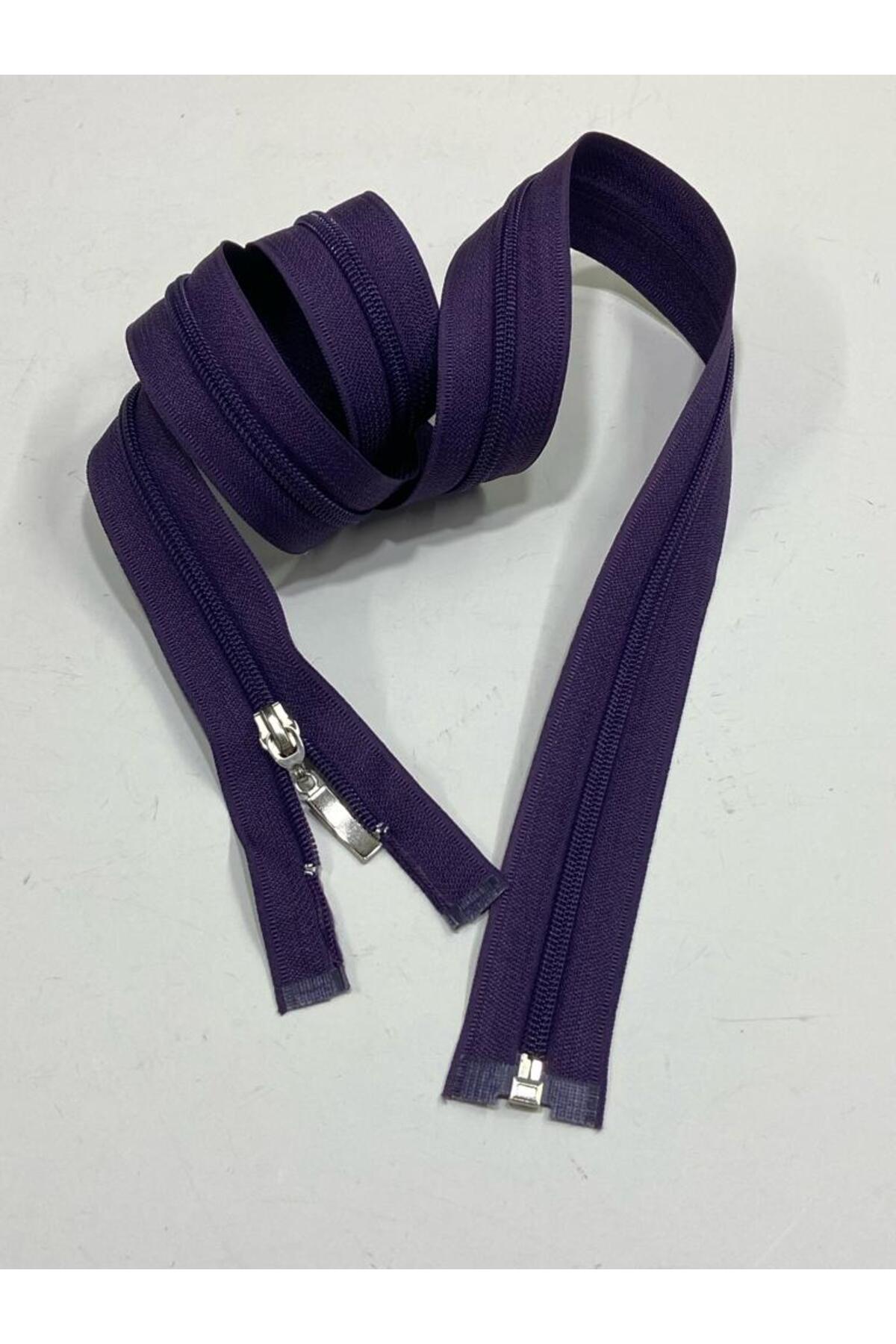 Abaya Dress Coat Zipper 110 Cm Dark Purple