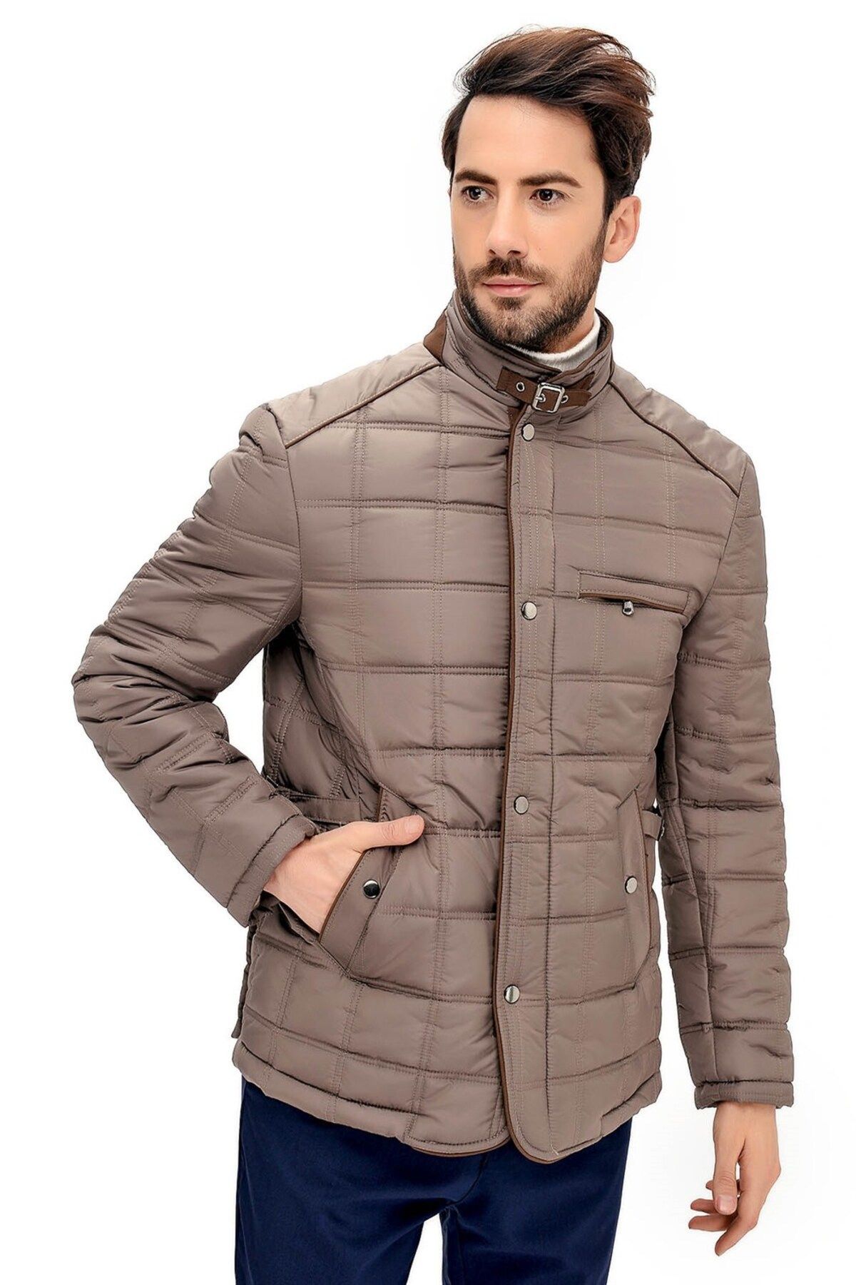 Dewberry-M8640 Men's Coat-mink 4