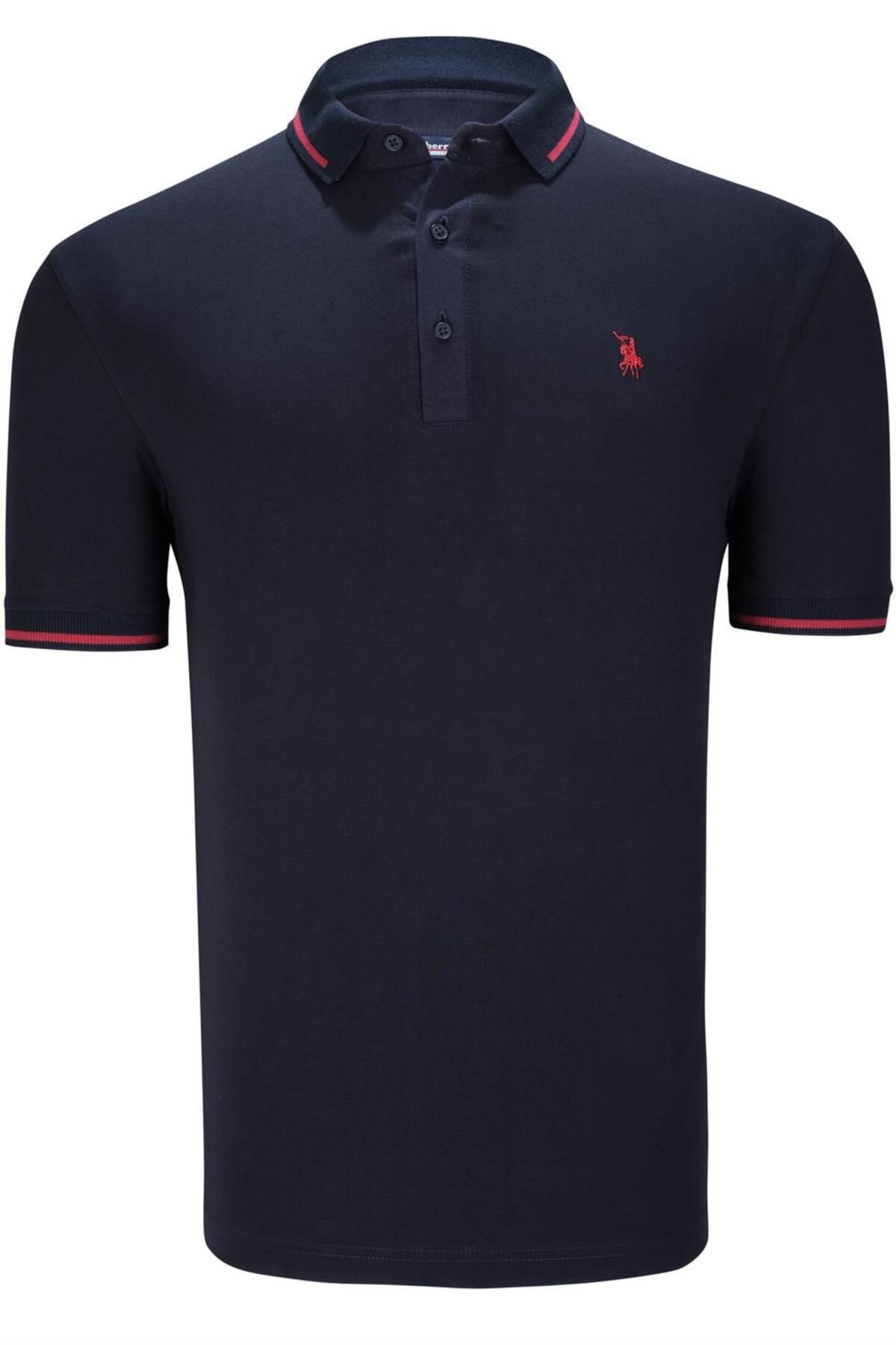 Dewberry ست شش عددی تی شرت مردانه T8586 DEWBERRY-مشکی-سفید-آبی تیره-SAX-آنتراسیت-کلارت قرمز