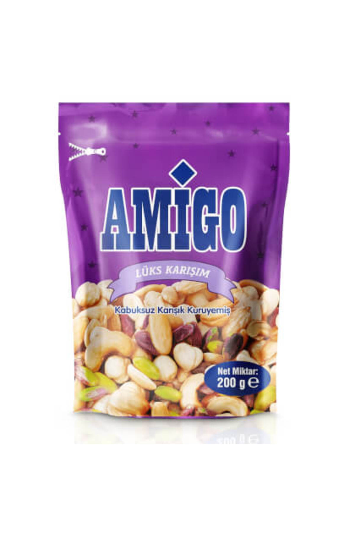Amigo ( 2 ADET ) Amigo Lüks Kabuksuz Karışık Kuruyemiş 200 Gr