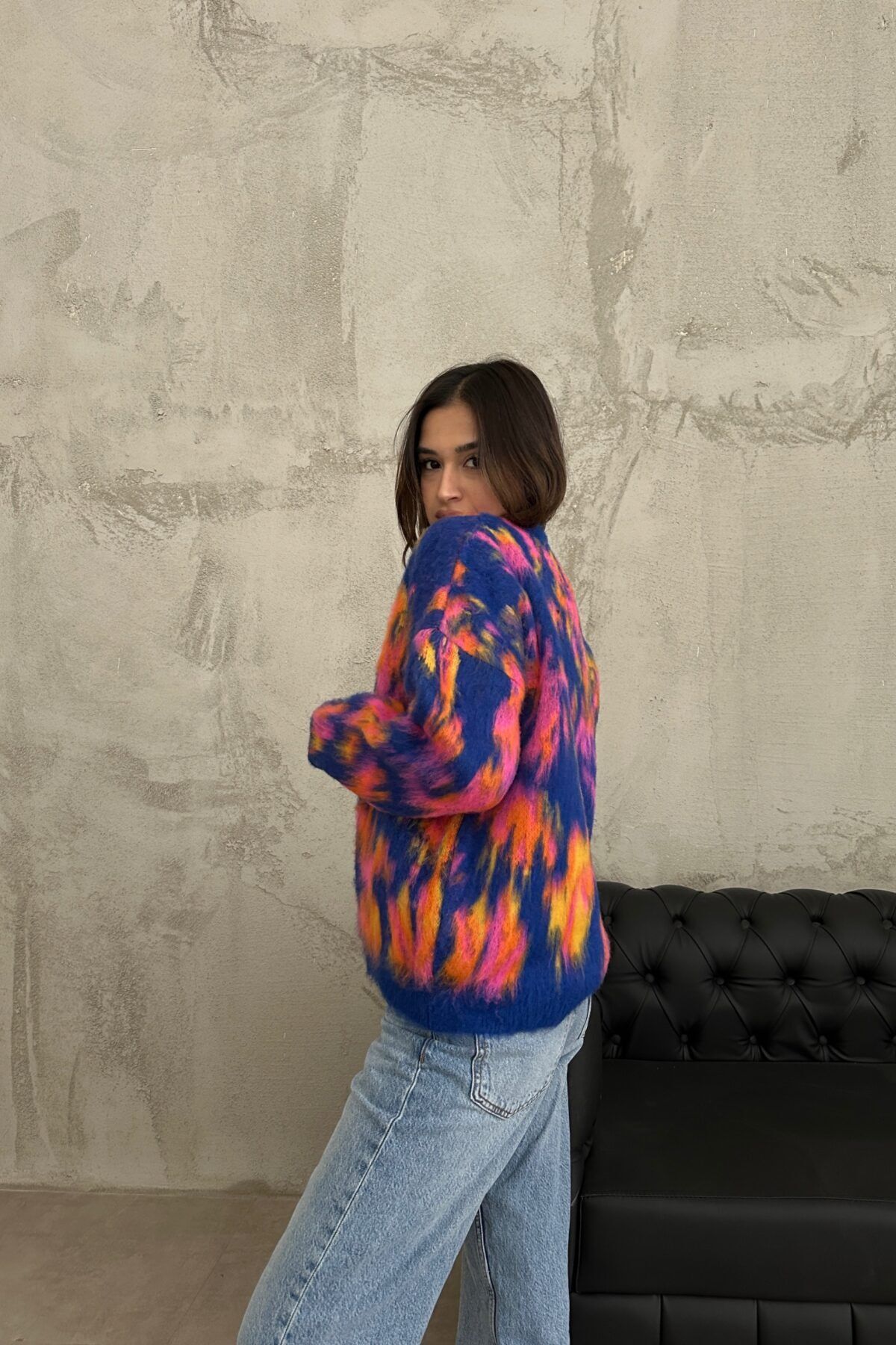 HİRAZ-ADENSIS Multicolored Bearded Sweater first spring 3