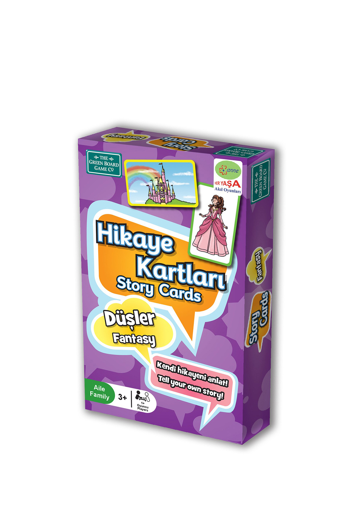 Green Board Games Story Cards Fantasy Düşler Türkçe Hikaye Kartları