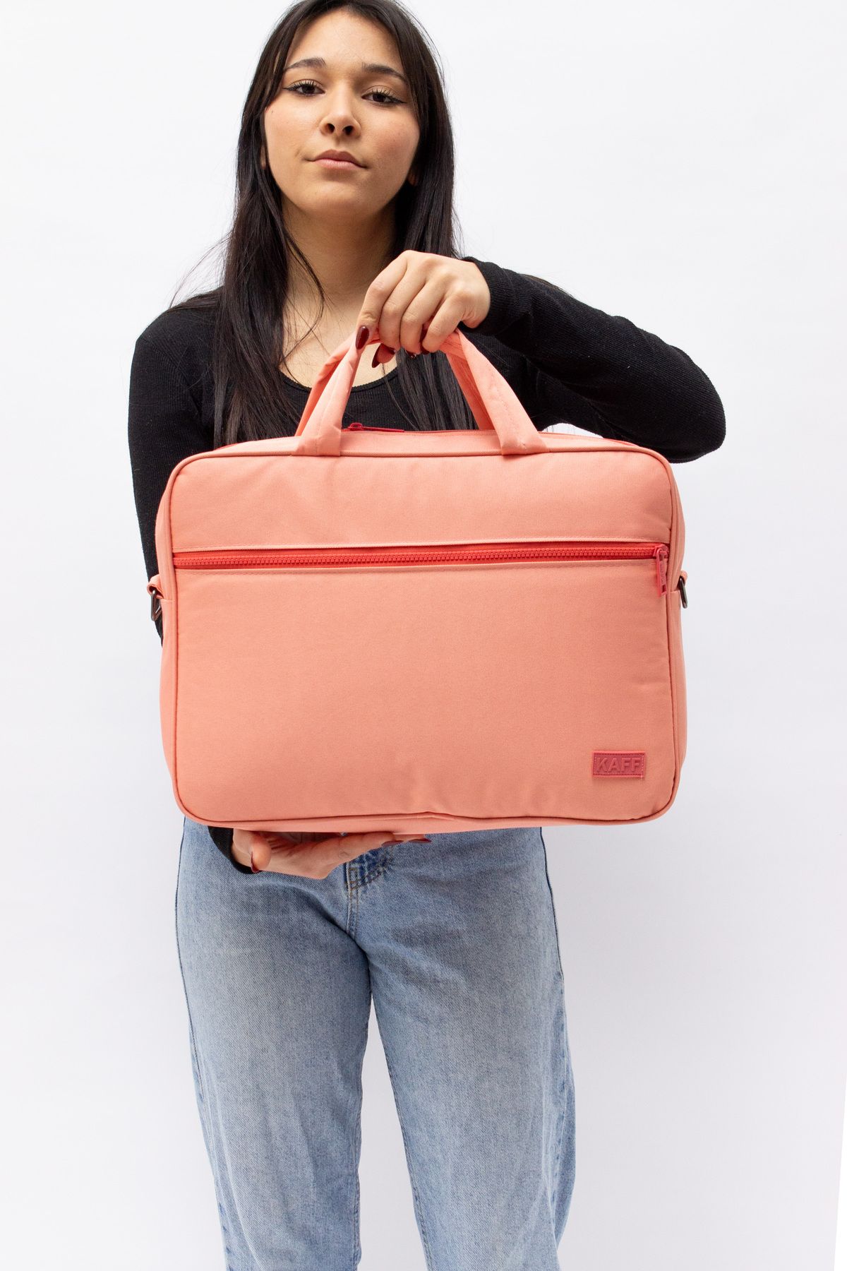 KAFF-Powder Unisex 15.6'' Water and Shock Resistant Functional Computer Briefcase with Inner Compartment 7