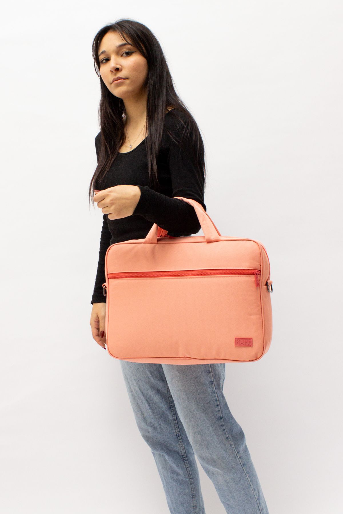 KAFF-Powder Unisex 15.6'' Water and Shock Resistant Functional Computer Briefcase with Inner Compartment 8