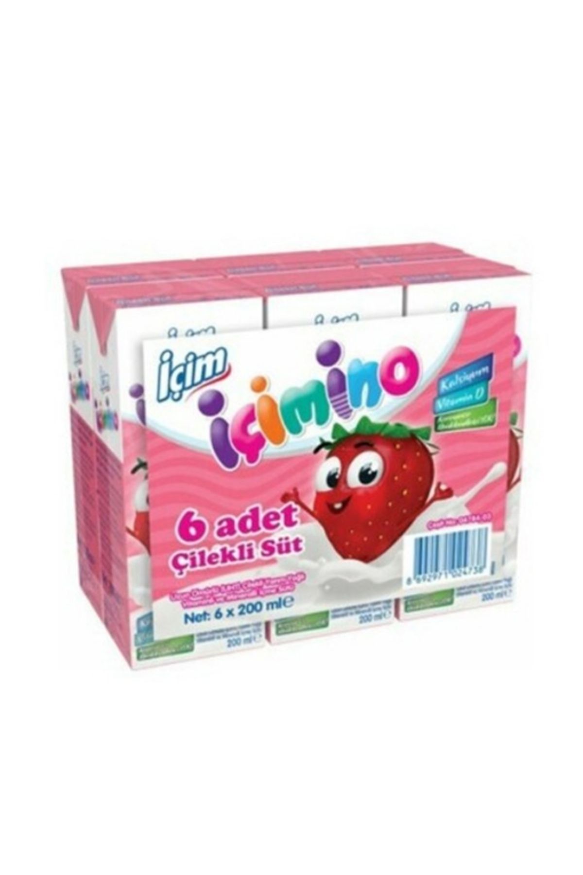 İçim Içim Içimino Çilekli Süt 6x180 Ml. (4'LÜ)