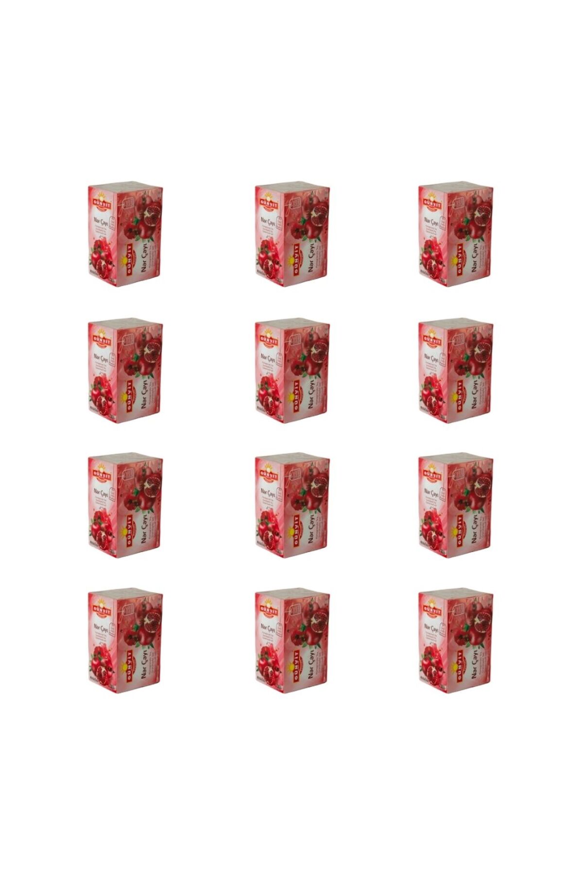 Günvit Meyveli Nar Çayı Bardak Süzen Poşet 20'li Kutu X 12