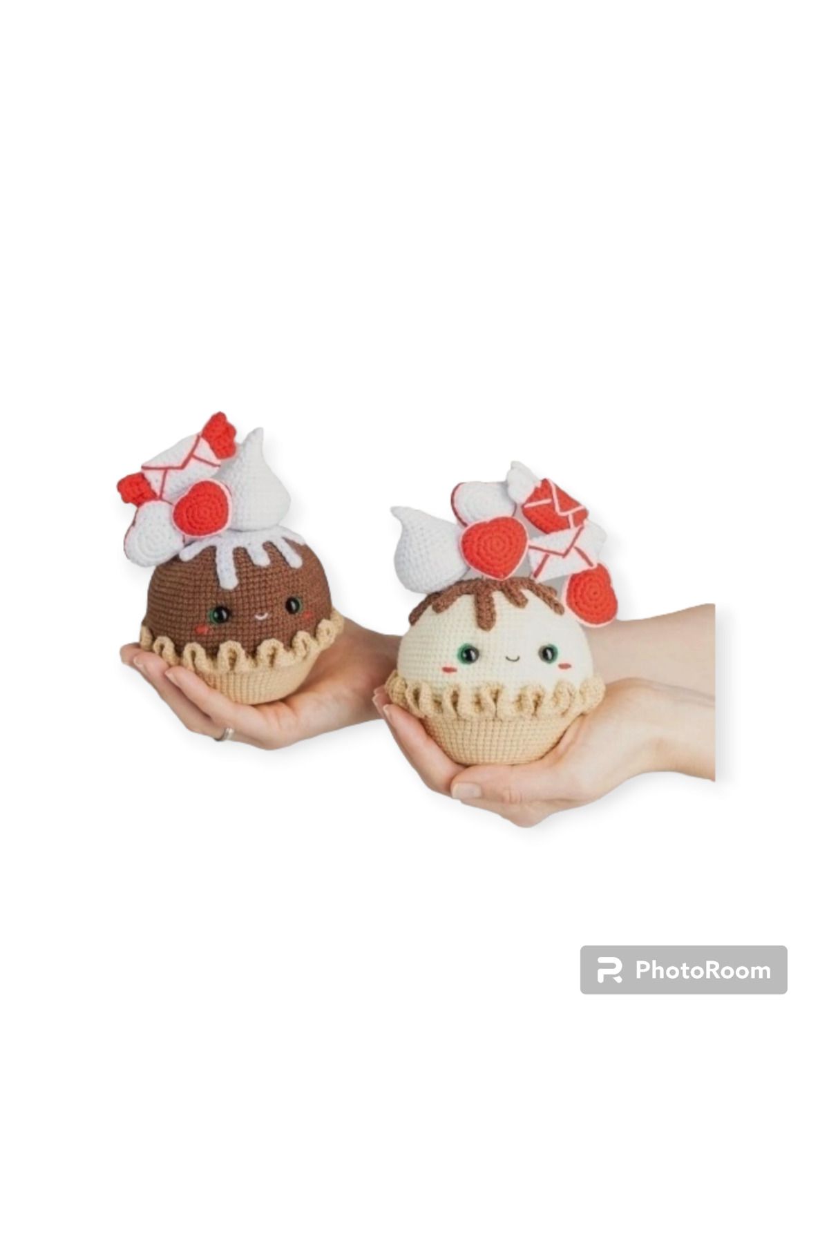 Beyaz Zambaklar Kadın Kooperatifi Amigurumi Hediye Sevgililer Günü Muffin 1 Adet