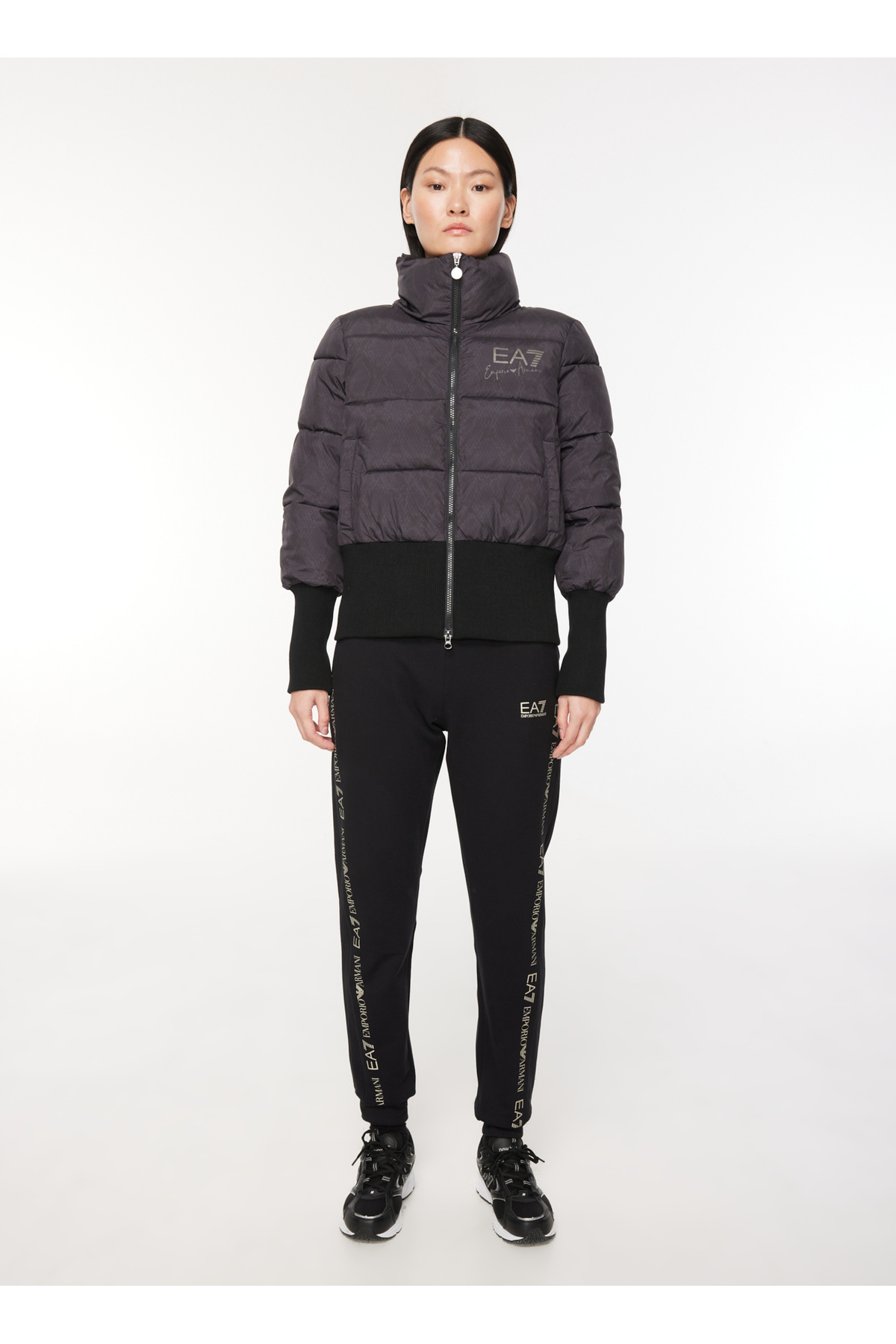 Black Women's Coat 6RTB03