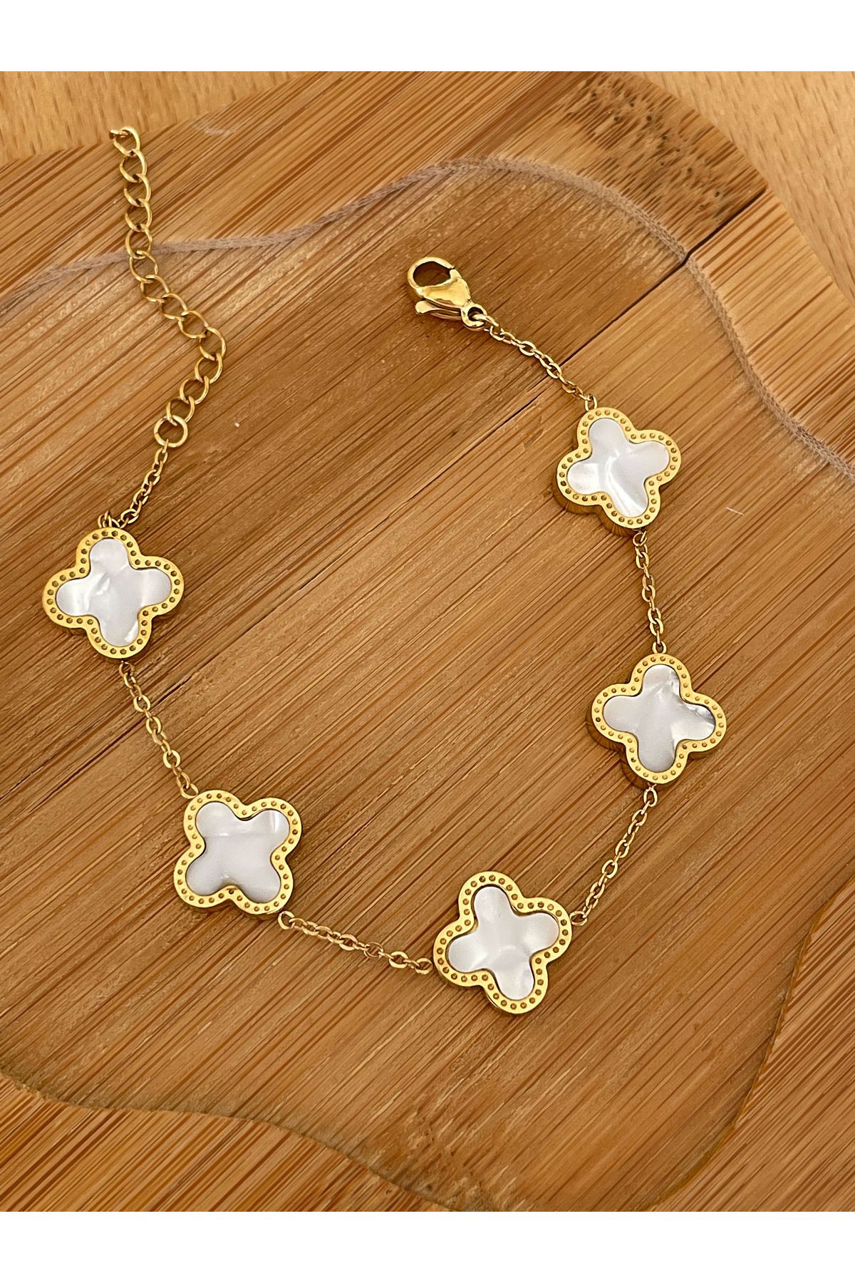 Clover bracelet gold deals