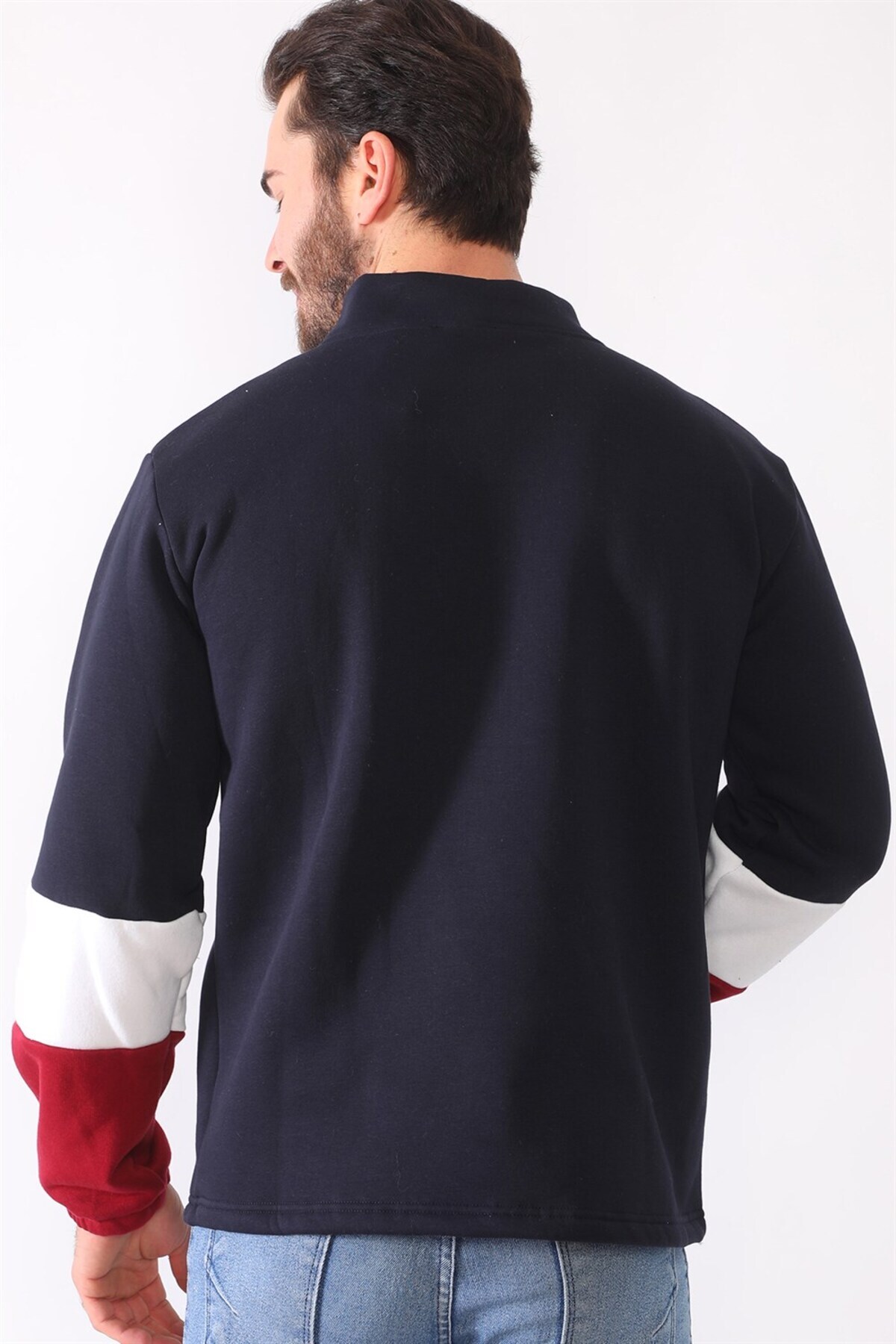 سویشرت مردانه آبی سرمه ای دوبری | 1.15E+14 اورجینال - تصویر 2