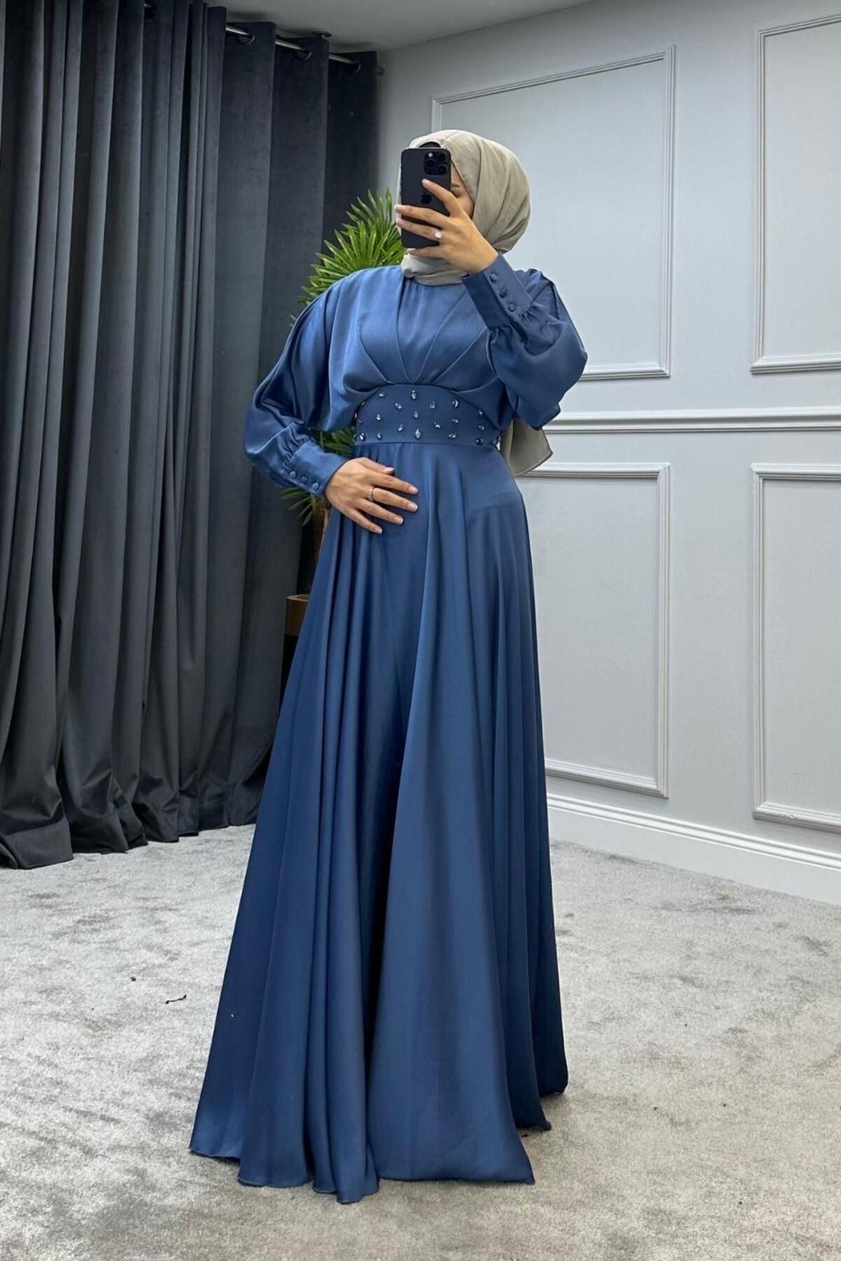 Dark blue hot sale maxi
