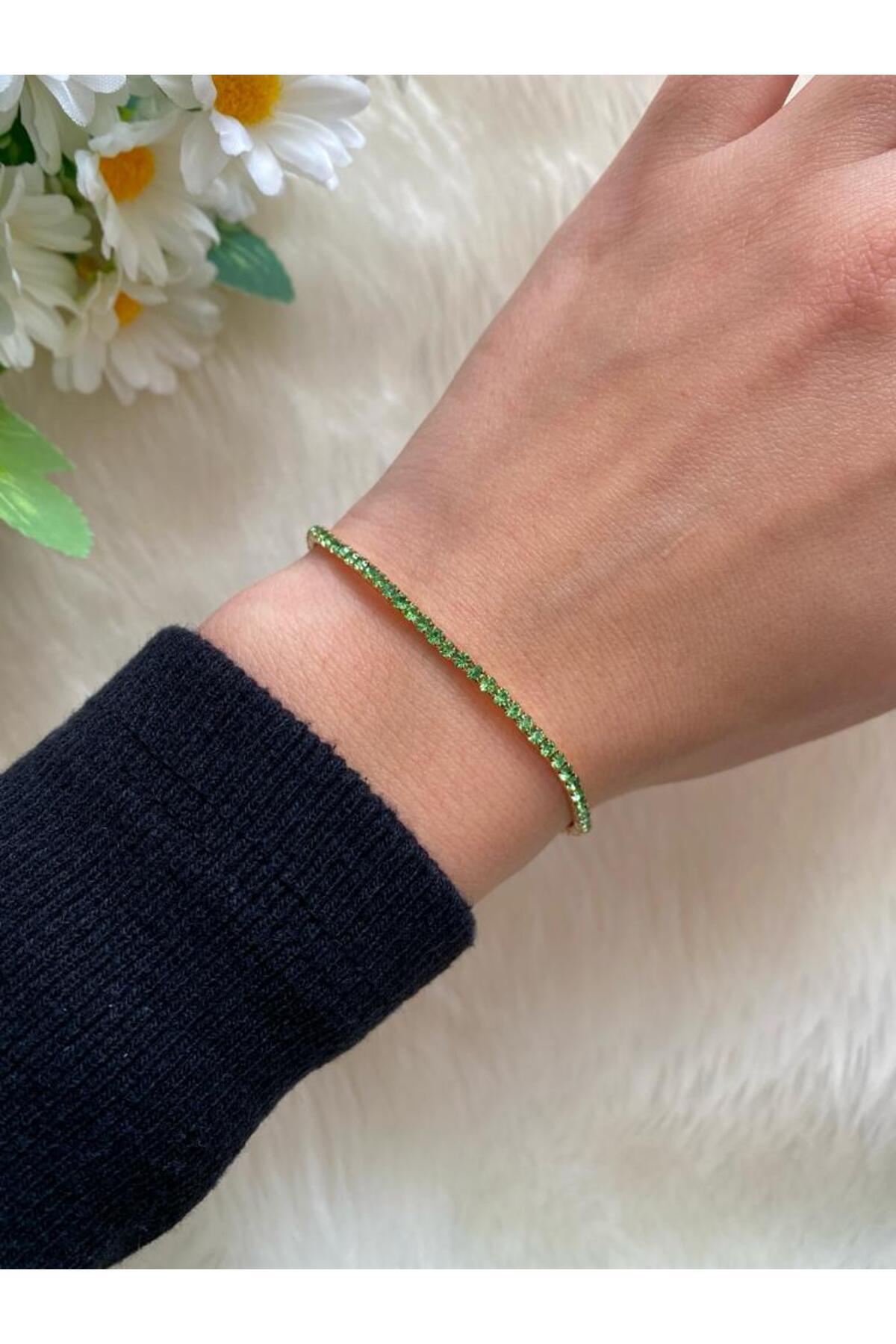 BRACELET ZIRCON STONE ELASTIC FLEXIBLE