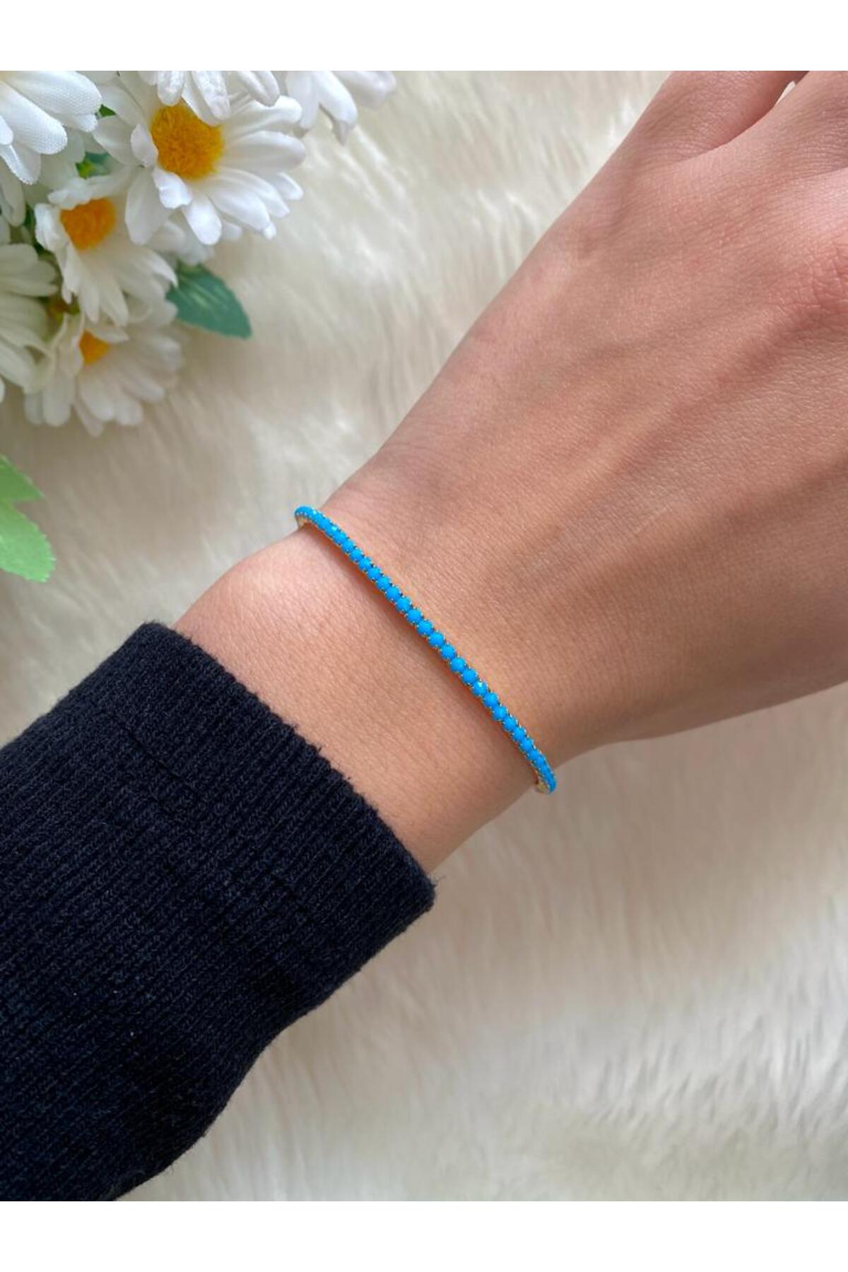 BRACELET ZIRCON STONE ELASTIC FLEXIBLE