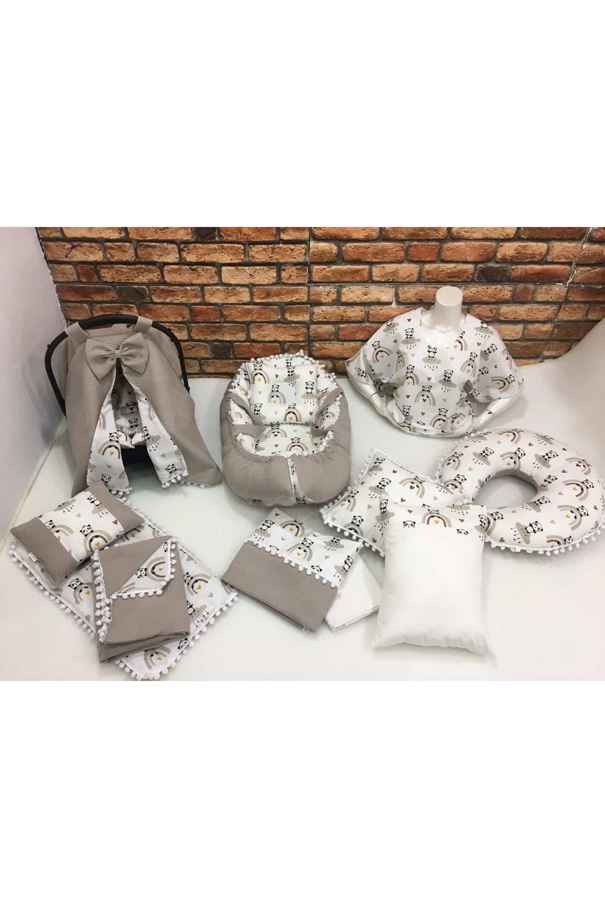 Çok Amaçlı Babynest , Puset Örtüsü , Alt Açma Ve Battaniye, Nevresim Takımı 15'li Set Bebek Çeyizi