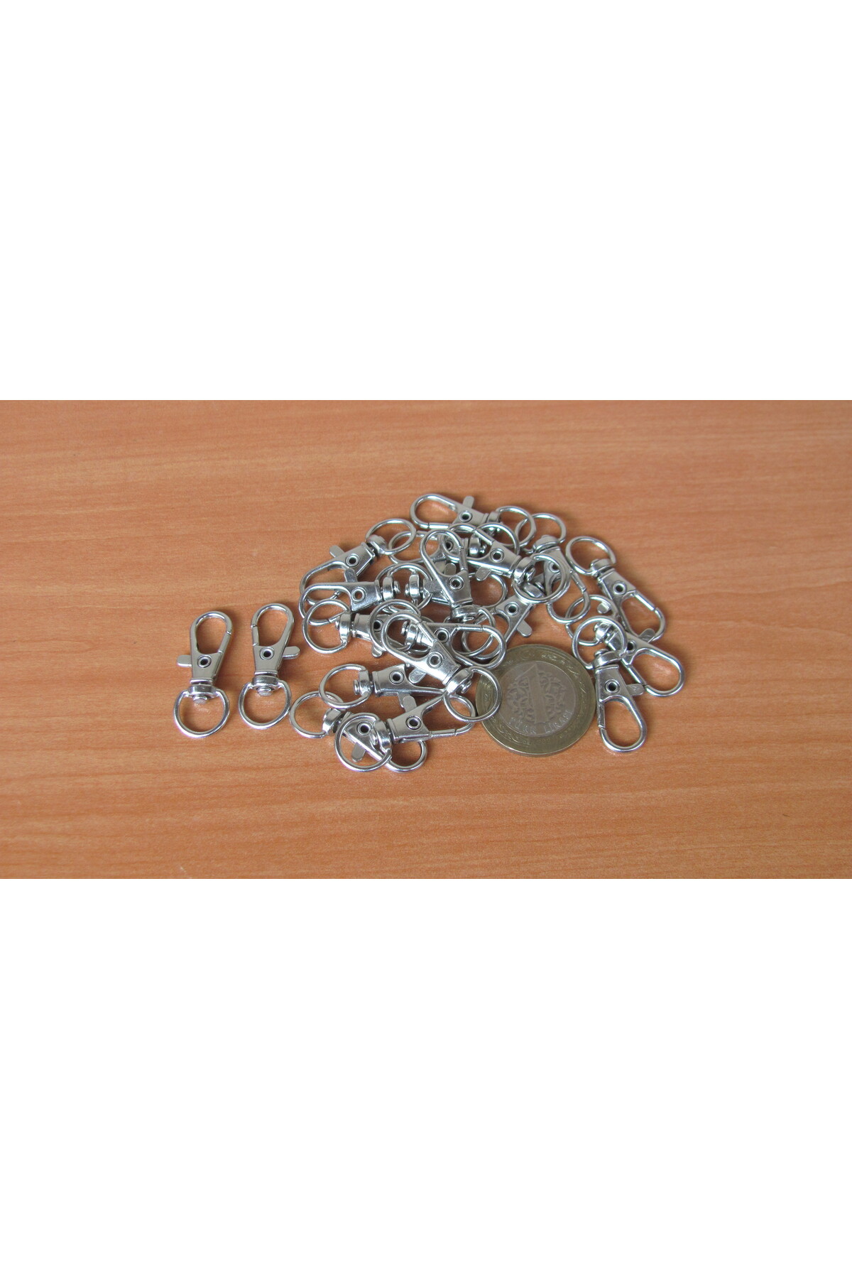 Minart 20 ADET 10x32mm PARİS KANCA KLİPS KAPAMA GEMİCİ ANAHTARLIK