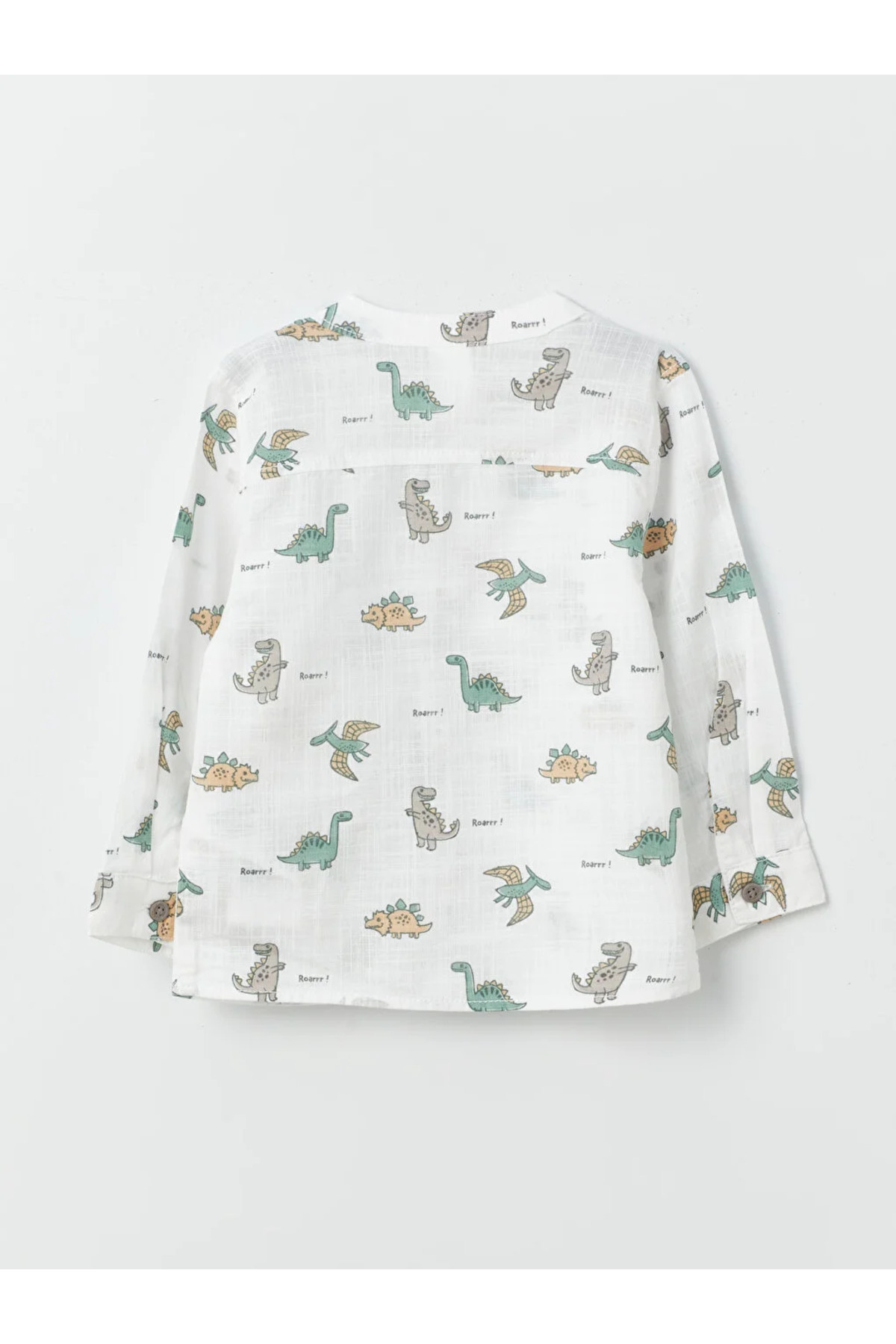 LC Waikiki LCW baby Baskılı Uzun Kollu Erkek Bebek Gömlek ve Pantolon 2'li Takım fotoğrafı 3 (önizleme)