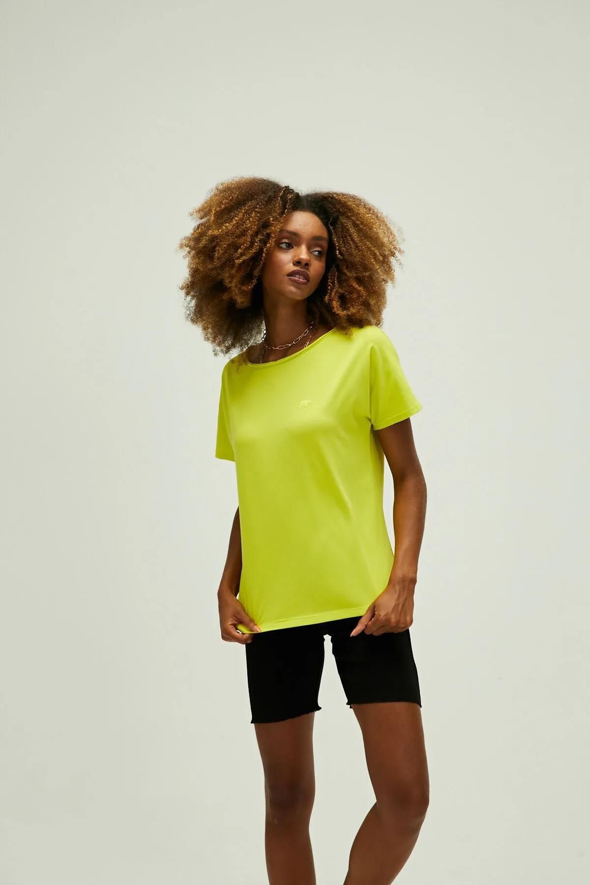 Bad Bear Sports T Shirt Yellow Fitted Trendyol