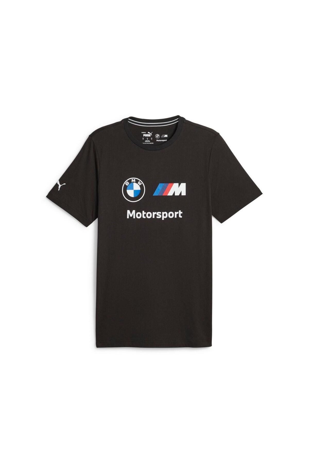 Puma BMW MMS ESS Logo Tee PUMA Black Erkek T Shirt Erkek Giyim