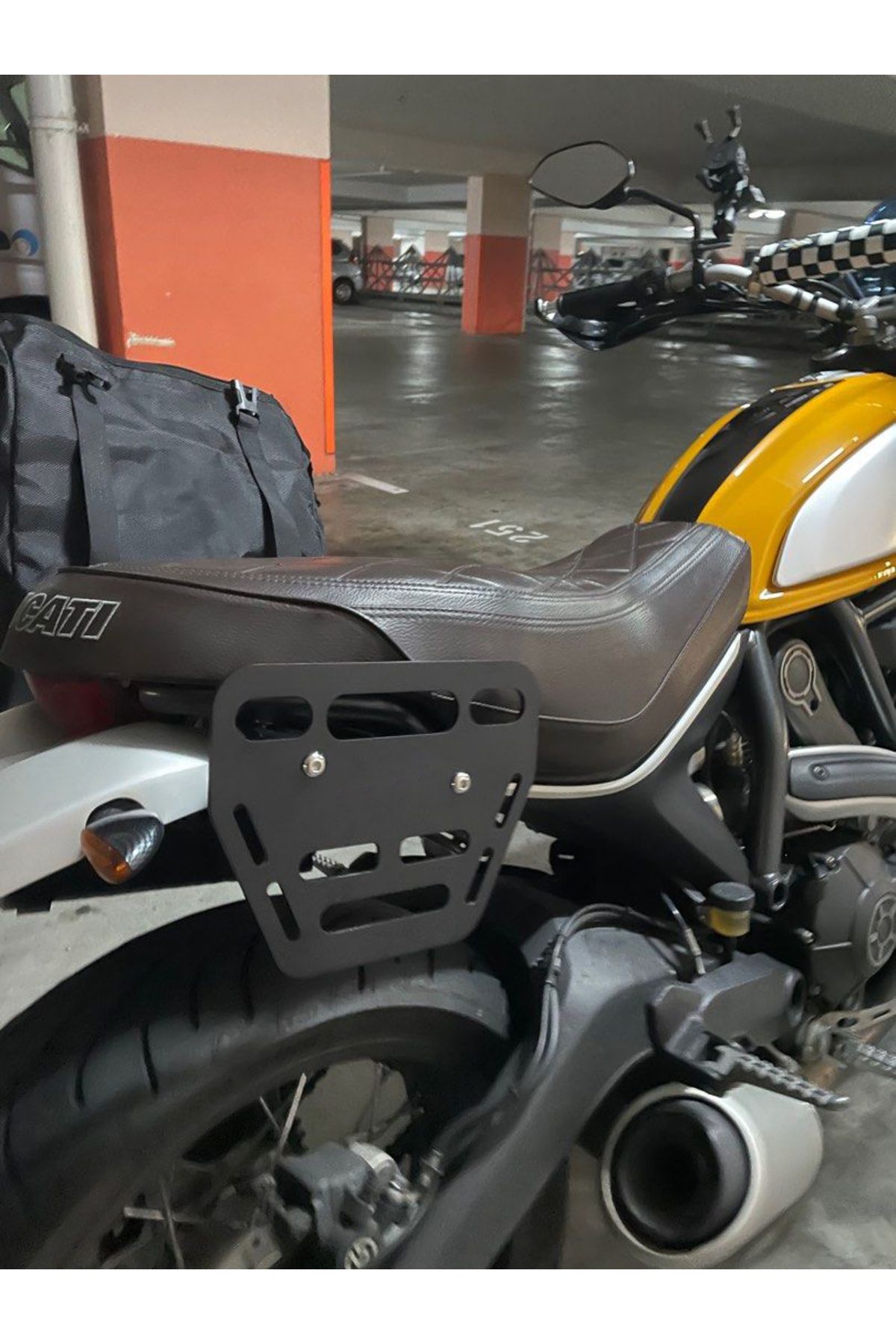 MotoRackz Ducati Scrambler Side Bag Carrier Side Bag Iron Trendyol