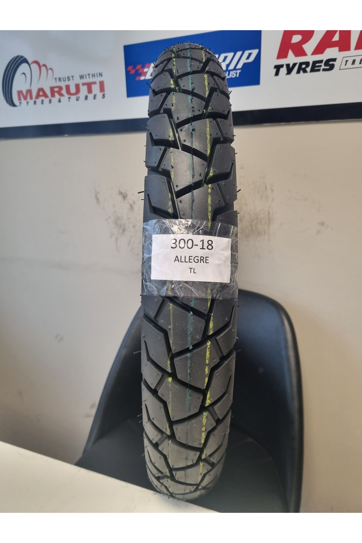 MARUTİ TYRES 300-18 MOTOSİKLET LASTİĞİ TL (TUBELESS - DUBLEKS) ALLEGRE103
