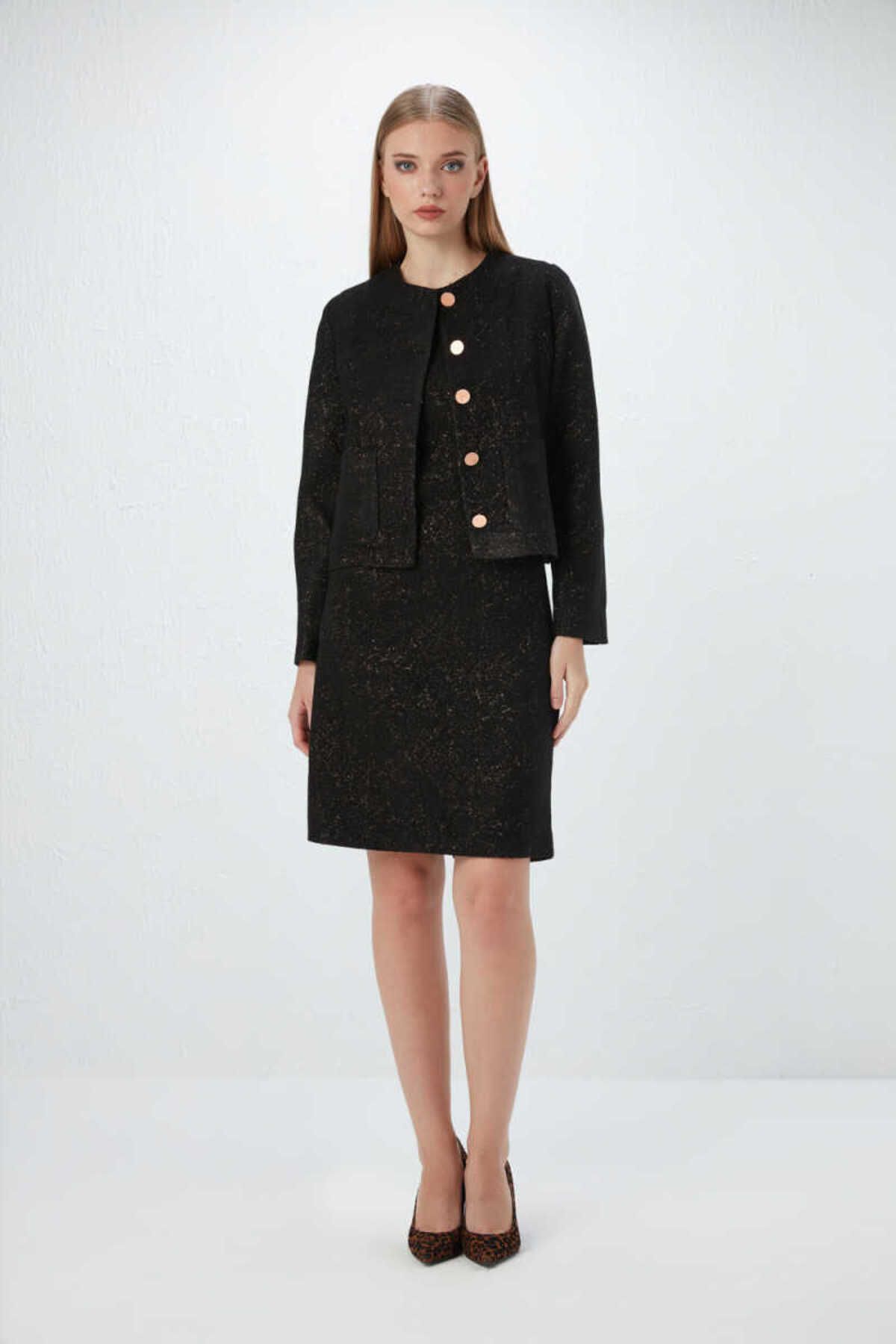 Cachet shop black dress