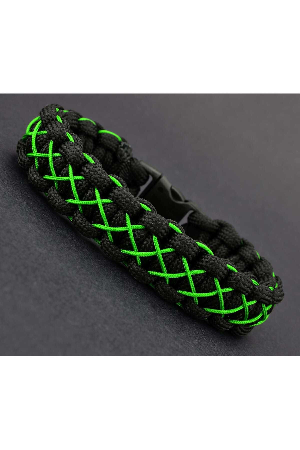 Green paracord on sale bracelet