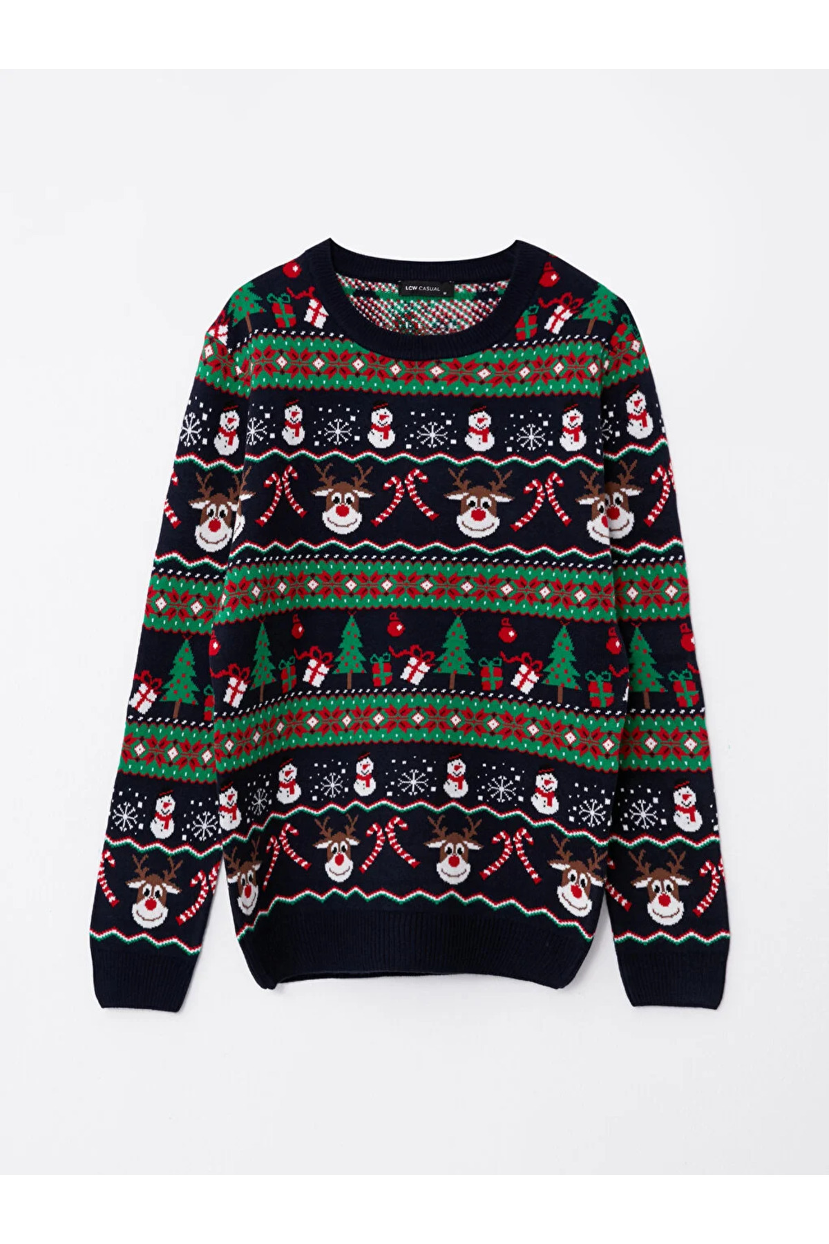 بافت و پلیور مردانه مشکی ال سی وایکیکی | W2BP56Z8 اورجینال - تصویر 6