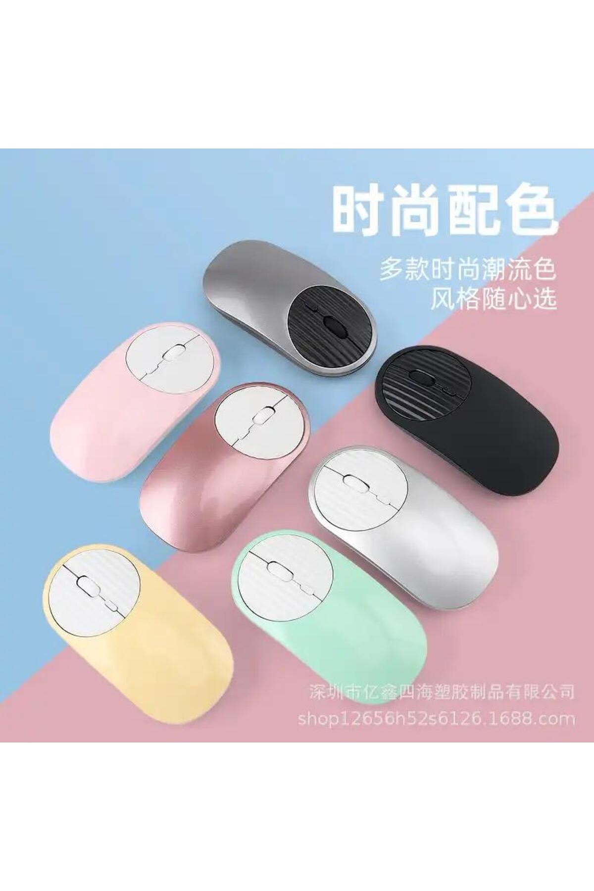 Tüm Cihazlara Uyumlu Mouse Bluetooth Wireless Şarjlı Fare 2.4g Macbook Bilgisayar Telefon 8
