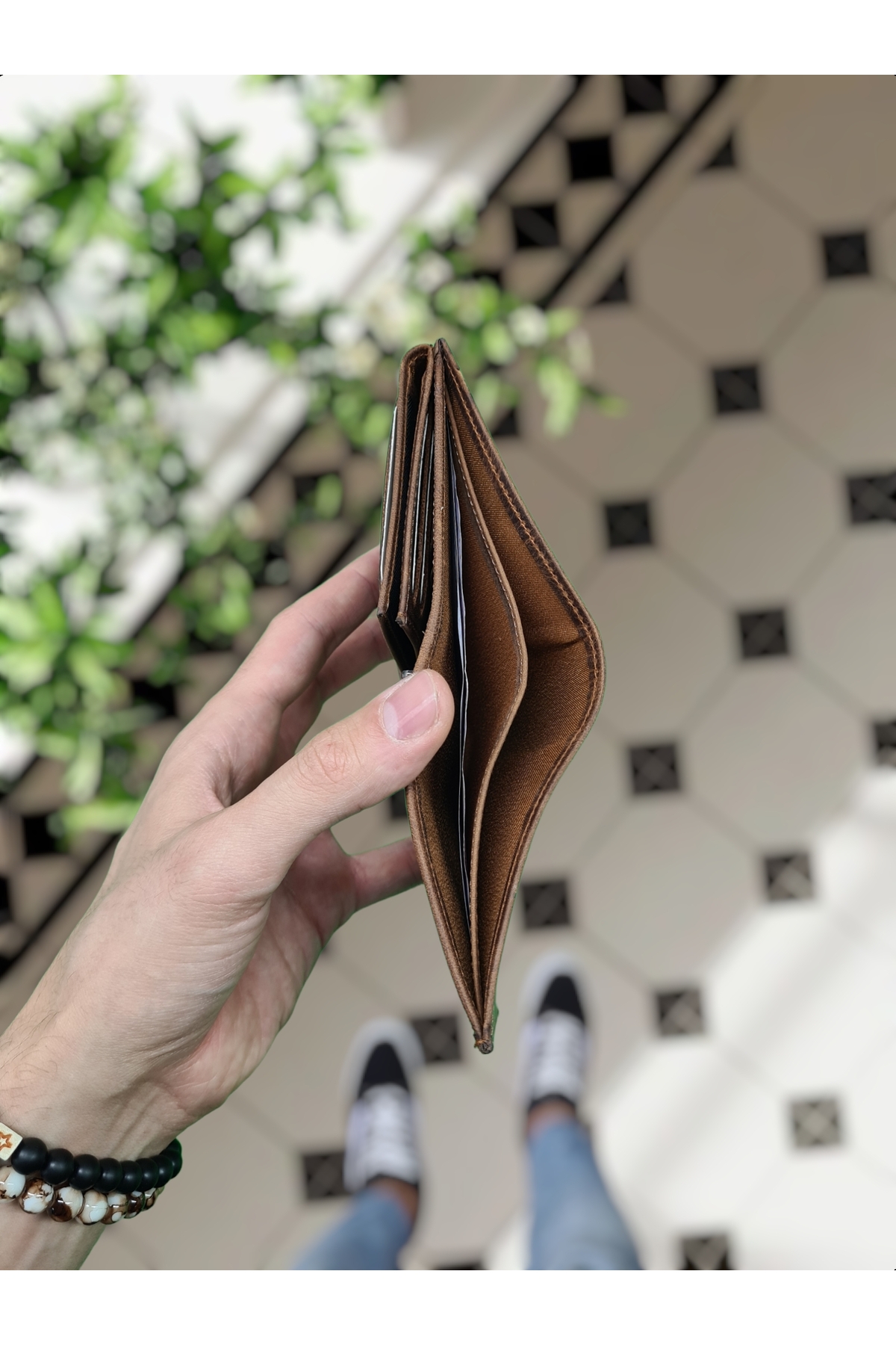کیف پول مردانه قهوه ای Visso leather | 114 01 fındık Matrix TUĞRA اورجینال - تصویر 7