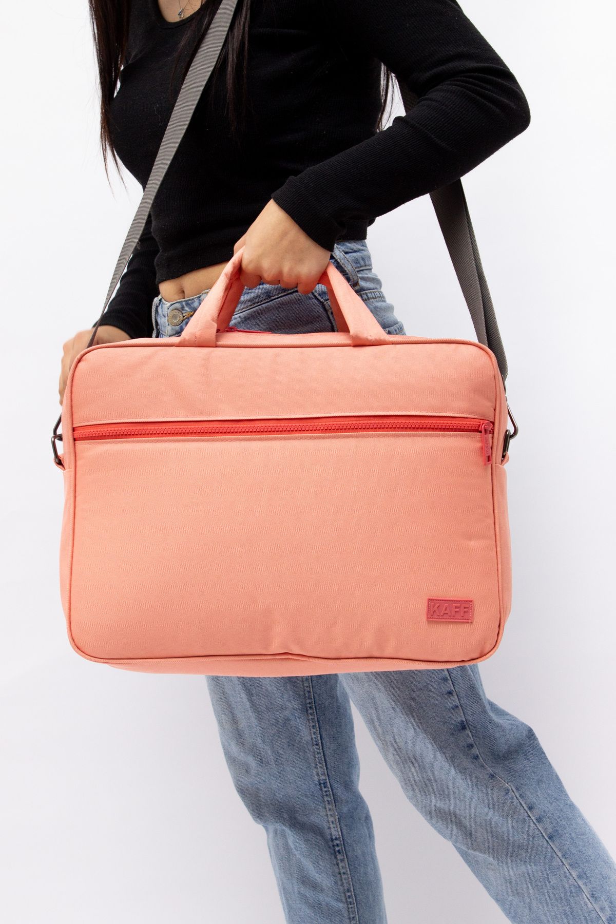 KAFF-Powder Unisex 15.6'' Water and Shock Resistant Functional Computer Briefcase with Inner Compartment 5