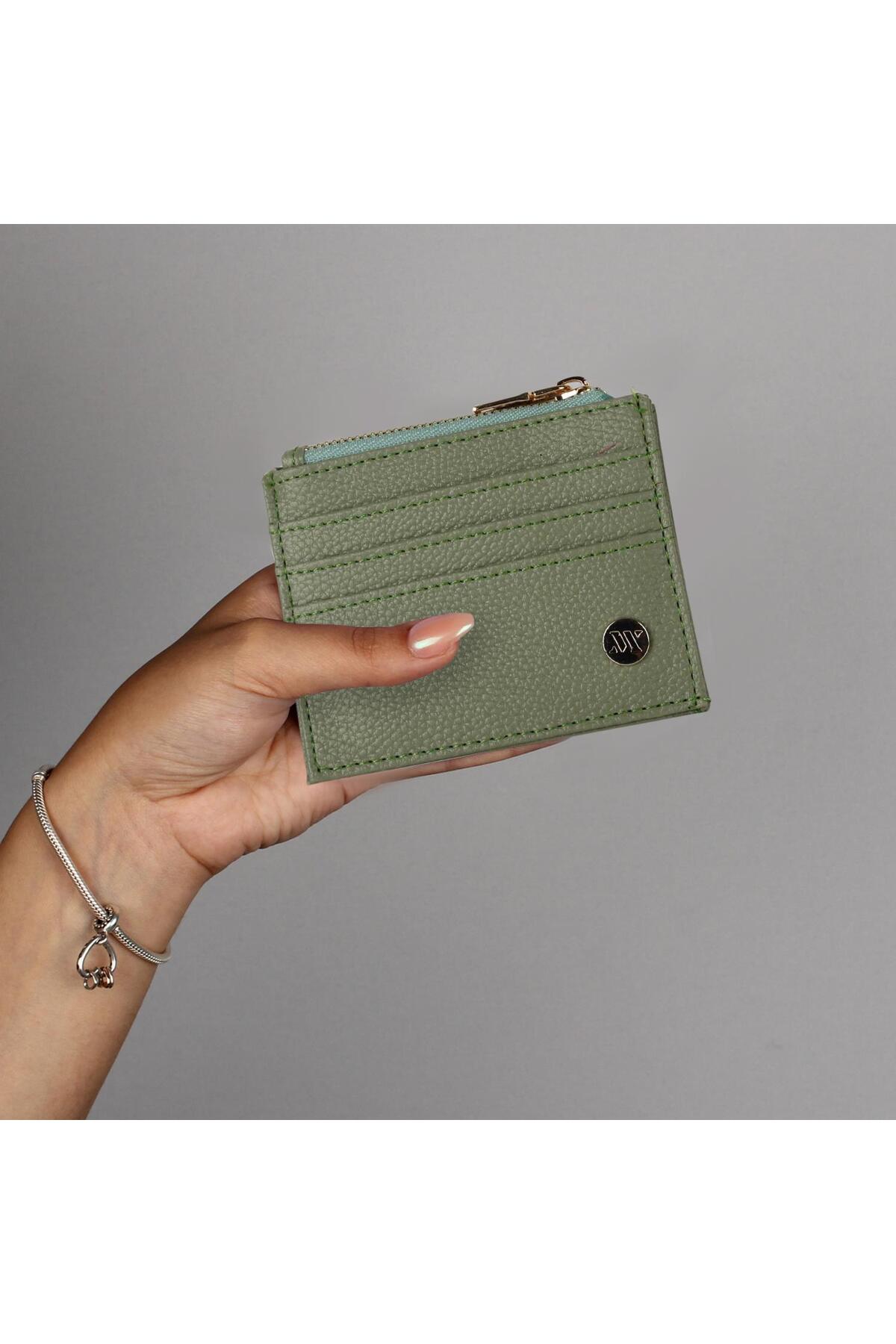 My Valice Kadın Deri Cüzdan ve Kartlık 1628 Mint Yeşili