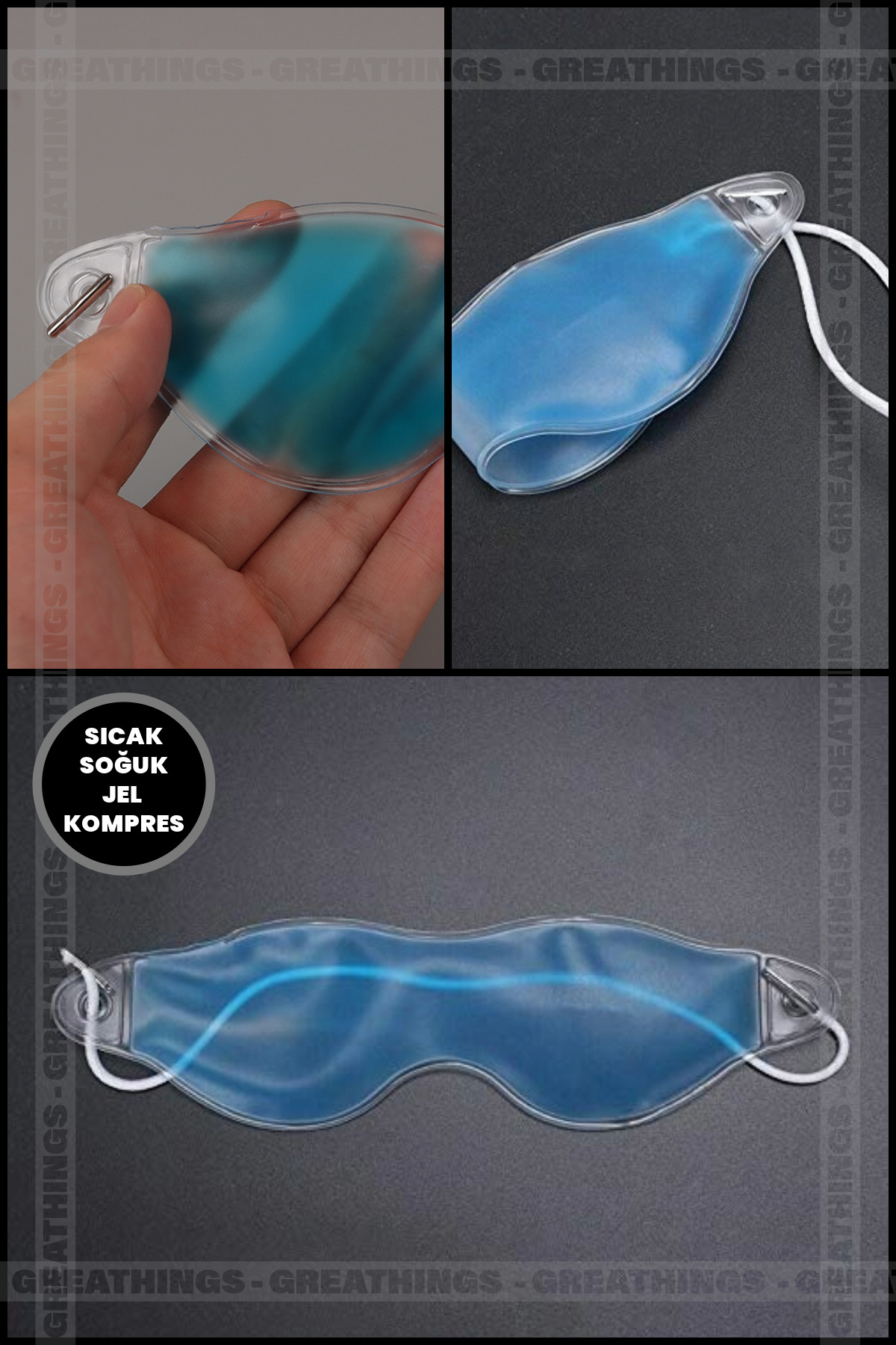 نقاب چشم   Greathings | THERMOGEL-1457 اورجینال - تصویر 5