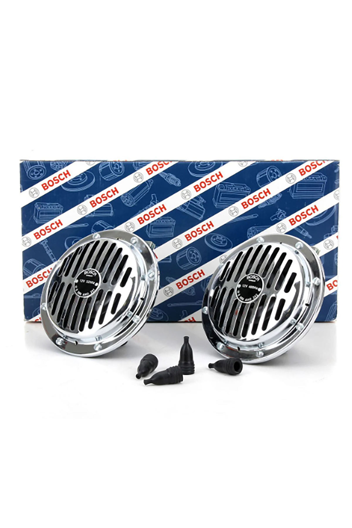 BTM OTOMOTİV Bosch Yüksek Ses Süperton Büyük Kafa Nikelaj Korna 12v 325/400 Hz 110 Db