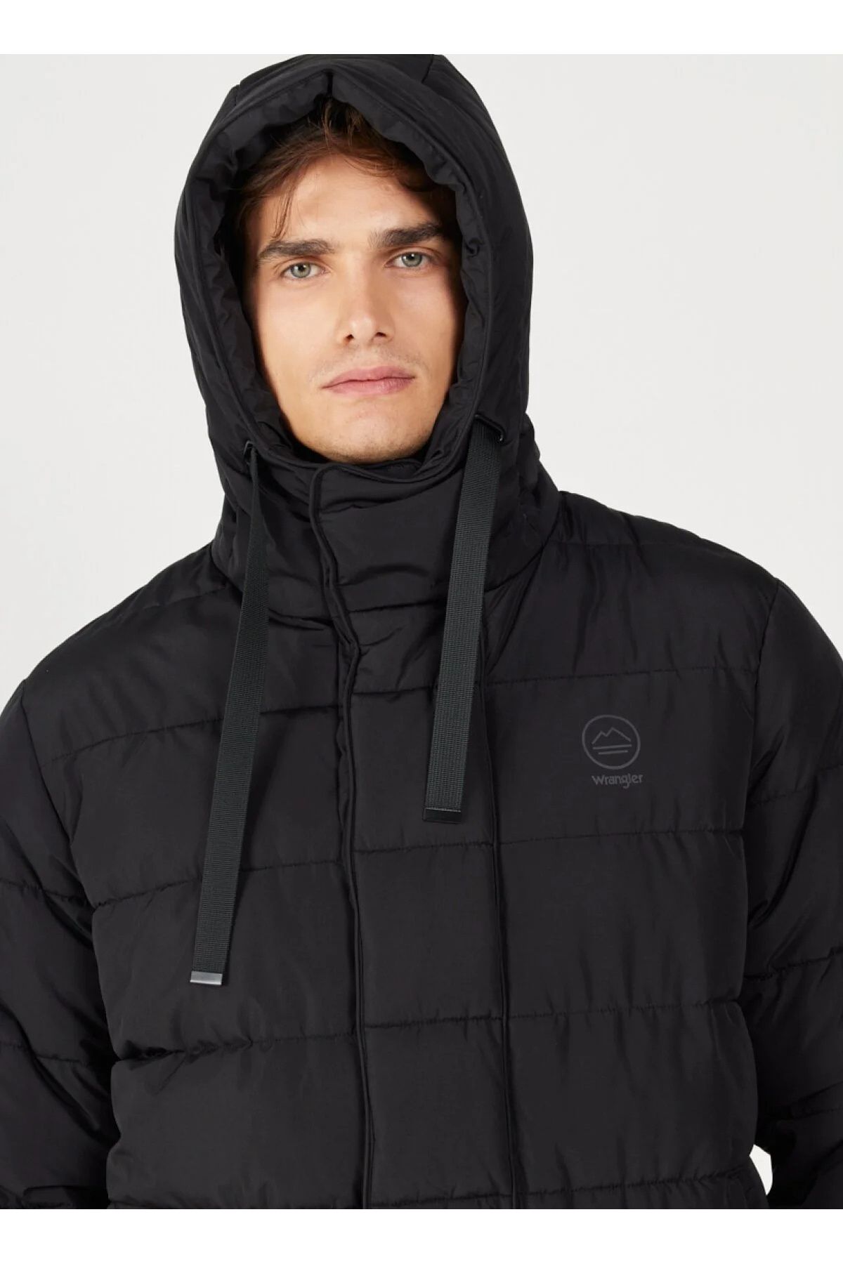کاپشن مشکی مردانه سیاه جلیقه پفکر پوست Mont W232282001 Wrangler