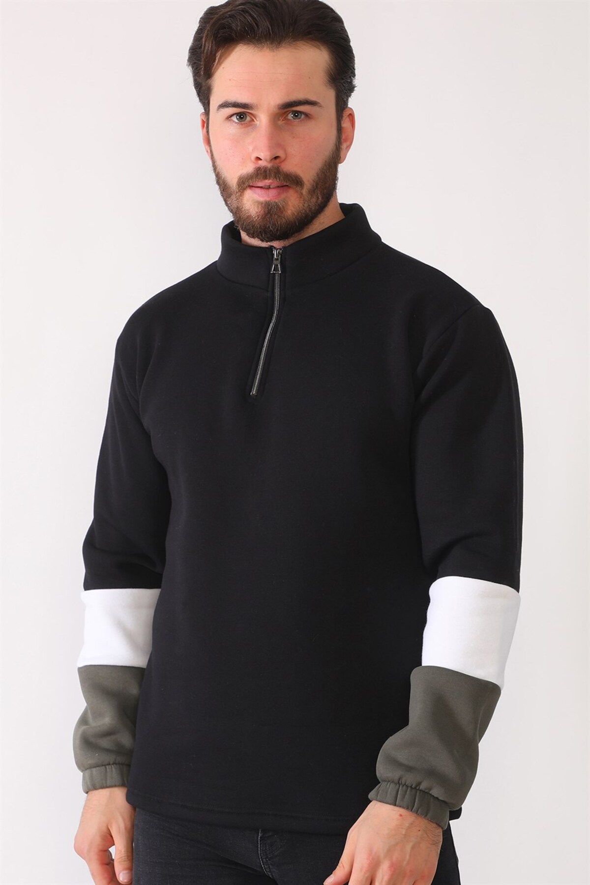 سویشرت مردانه مشکی دوبری | 1.15E+14 اورجینال - تصویر 7