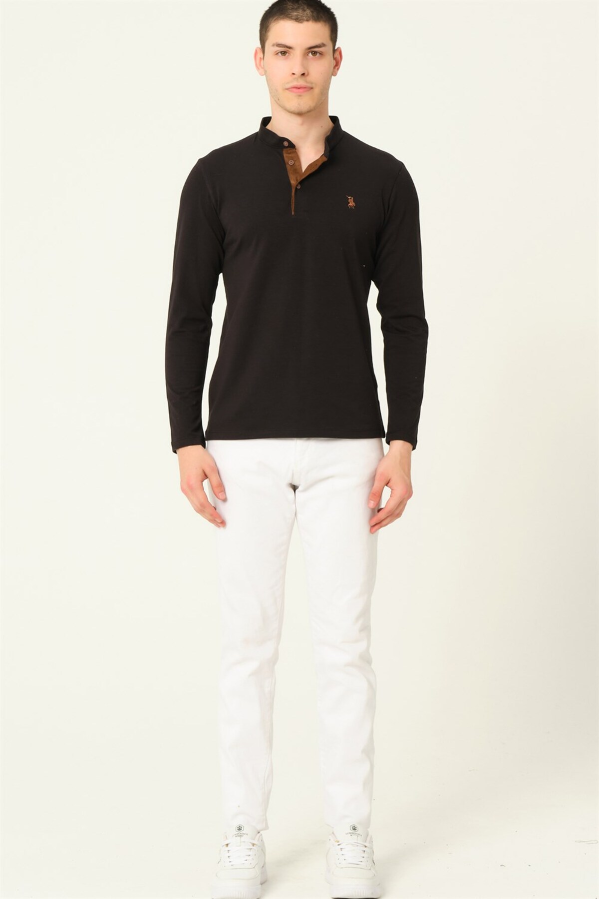 سویشرت مردانه مشکی دوبری | 1150001V4009002 اورجینال - تصویر 5