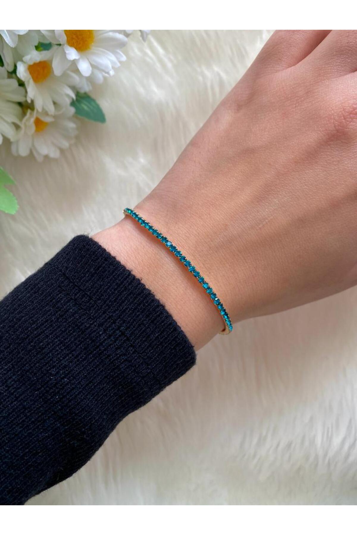 BRACELET ZIRCON STONE ELASTIC FLEXIBLE