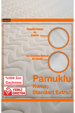 babadağ kolleksiyon %100 Sıvı Geçirmez 160x200 180gr Dolgulu Pofuduk Yatak Alezi