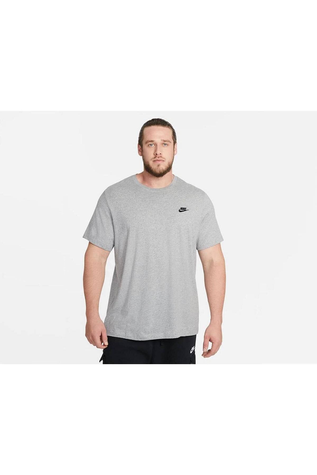 Nike Sportswear Club Men's T-Shirt-AR4997-064/Grey