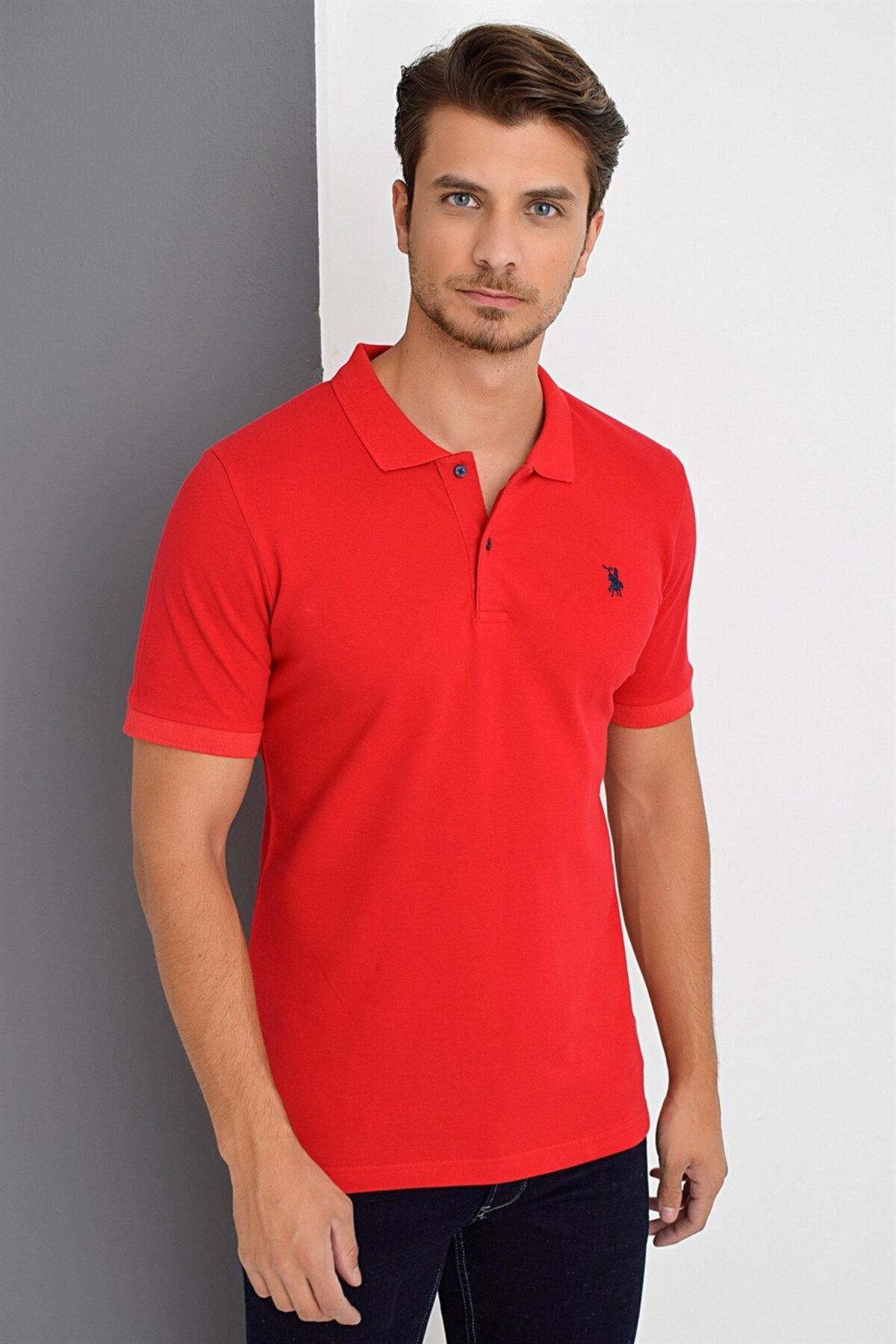تی شرت قرمز مردانه T8561 اورجینال Dewberry