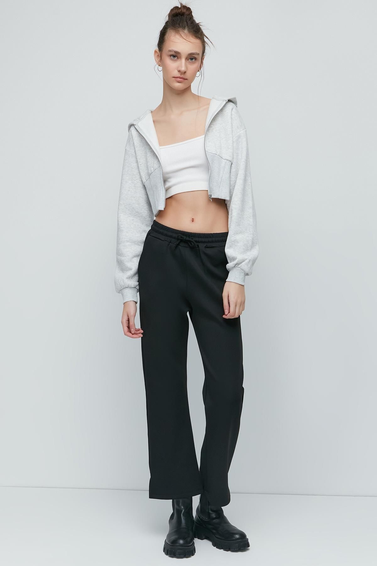 Sweatpants hot sale with slits