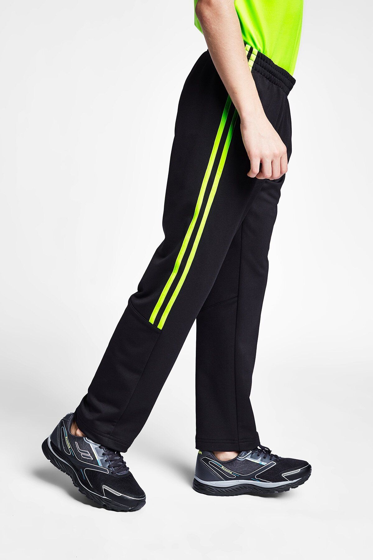 Black and lime green adidas tracksuit clearance